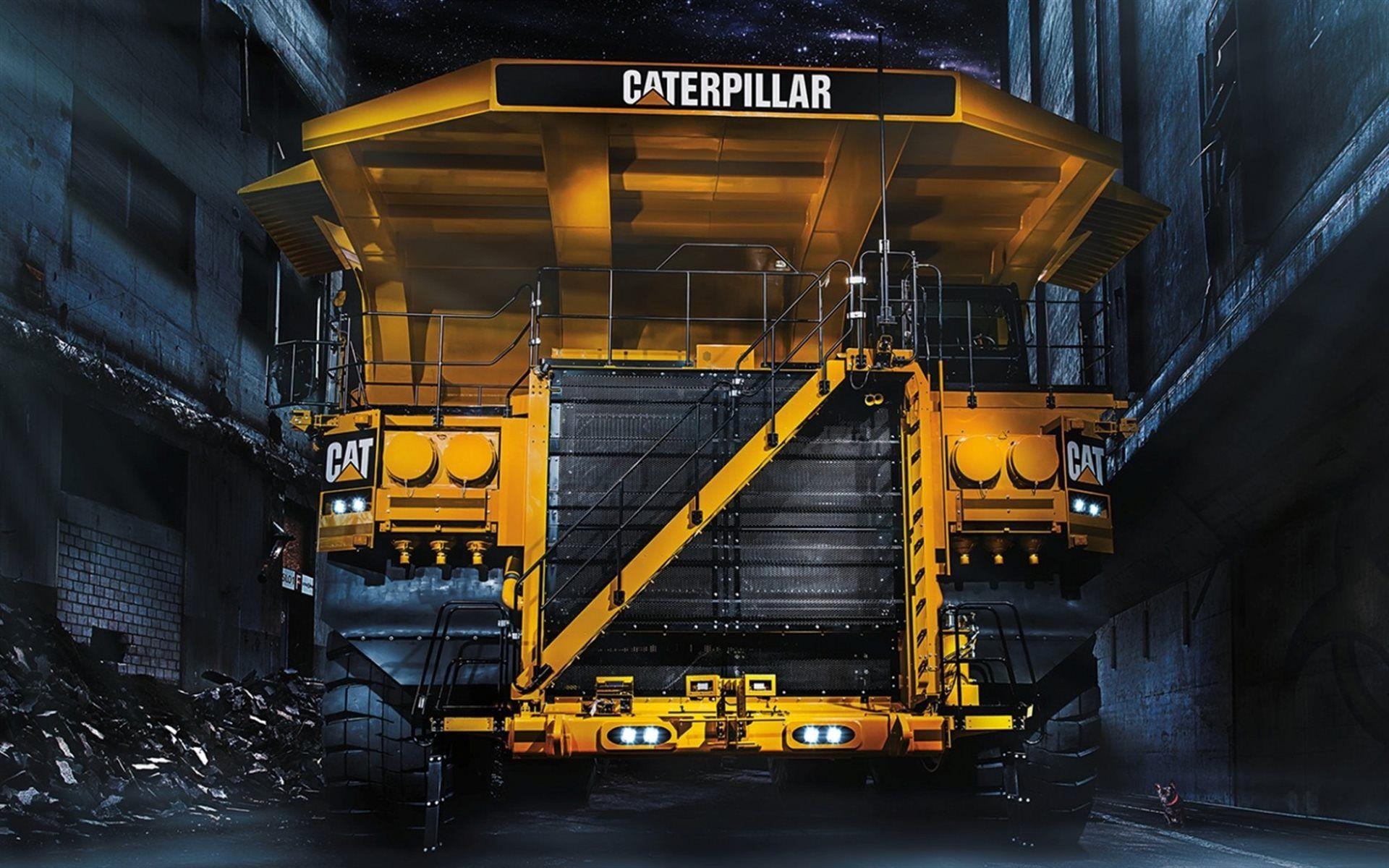 1920x1200 Download wallpaper abandoned building, Caterpillar 797F, dumper, heavy machinery, construction equipment for desktop with resolution 1920x1200. High Quality HD picture wallpaper