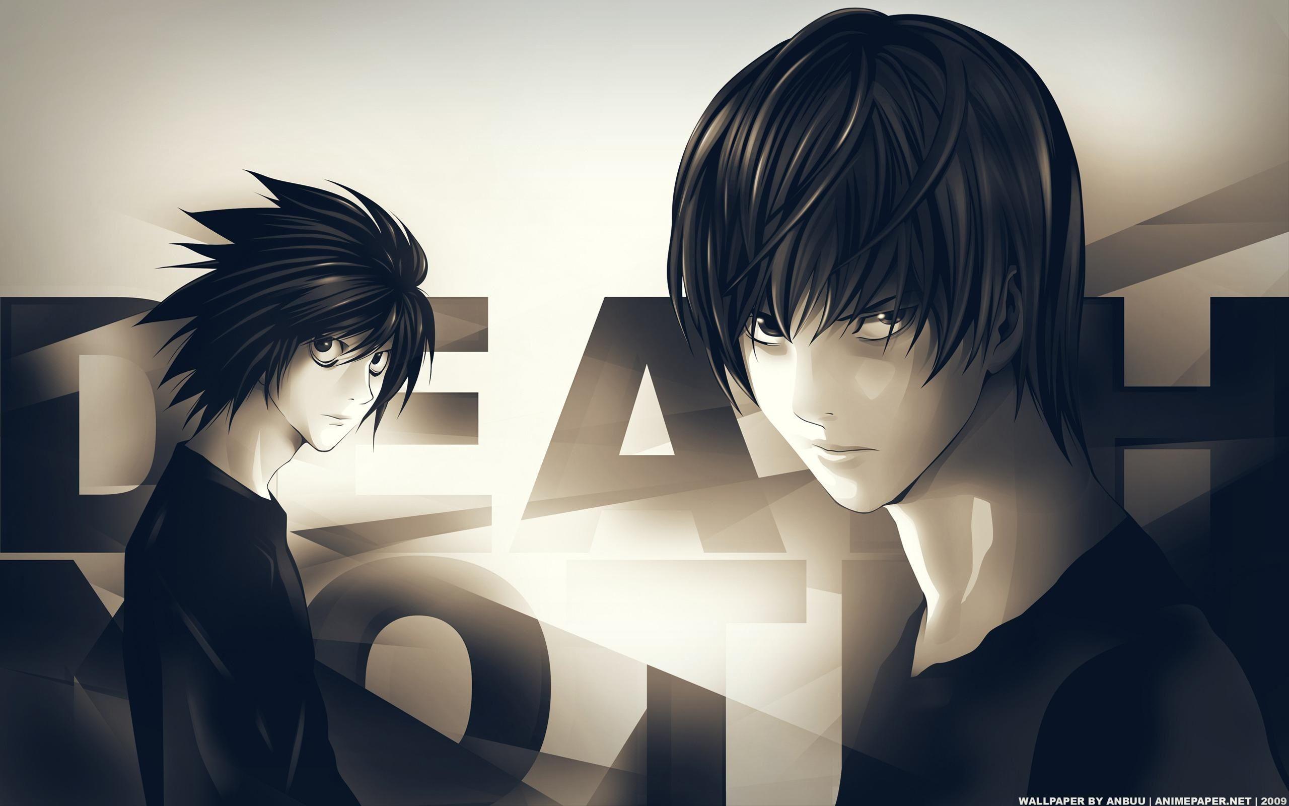 Light and L Death Note Wallpapers - Top Free Light and L Death Note  Backgrounds - WallpaperAccess