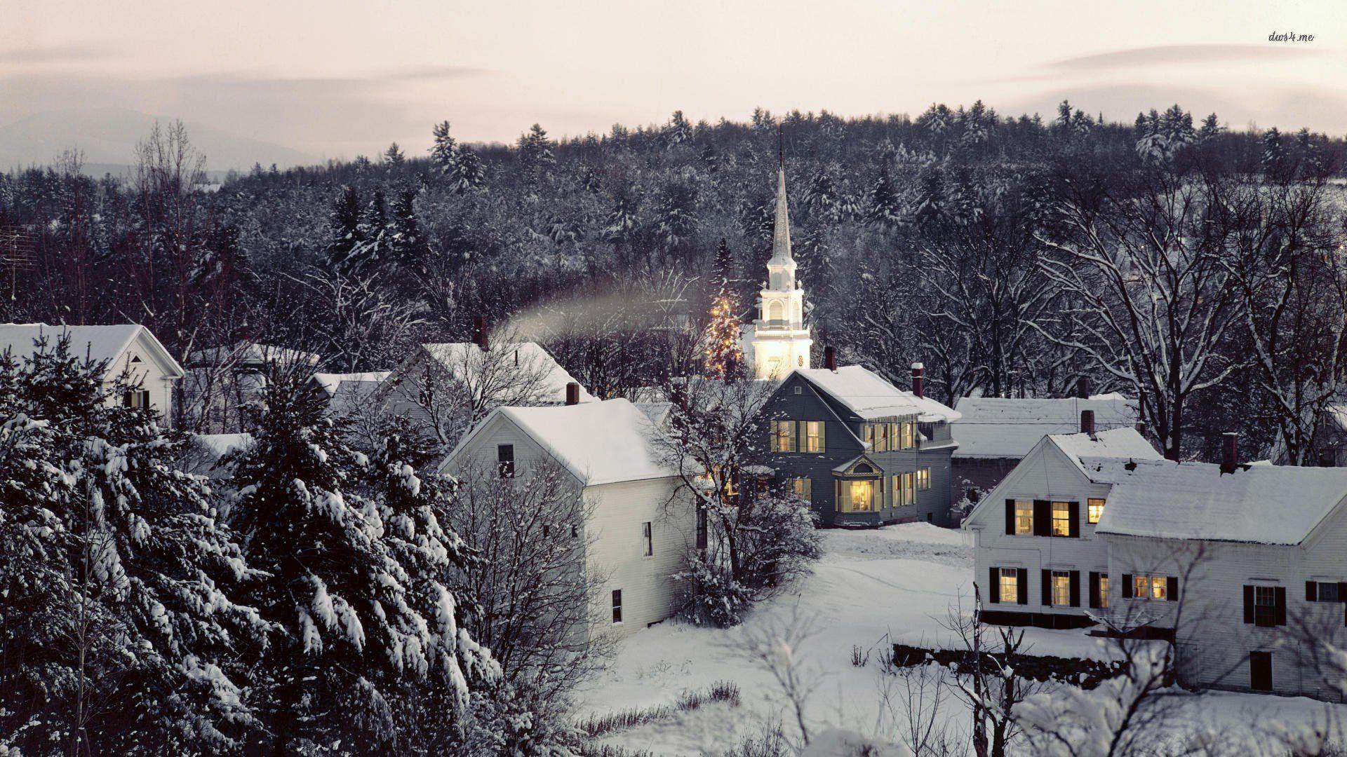1920x1080 Winter In The Village