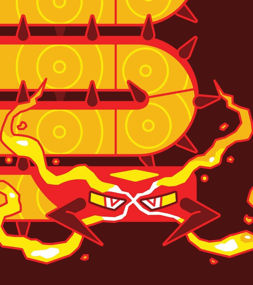 1066x1200 Download Centiskorch Graphic Inspired By Snake Game Wallpaper
