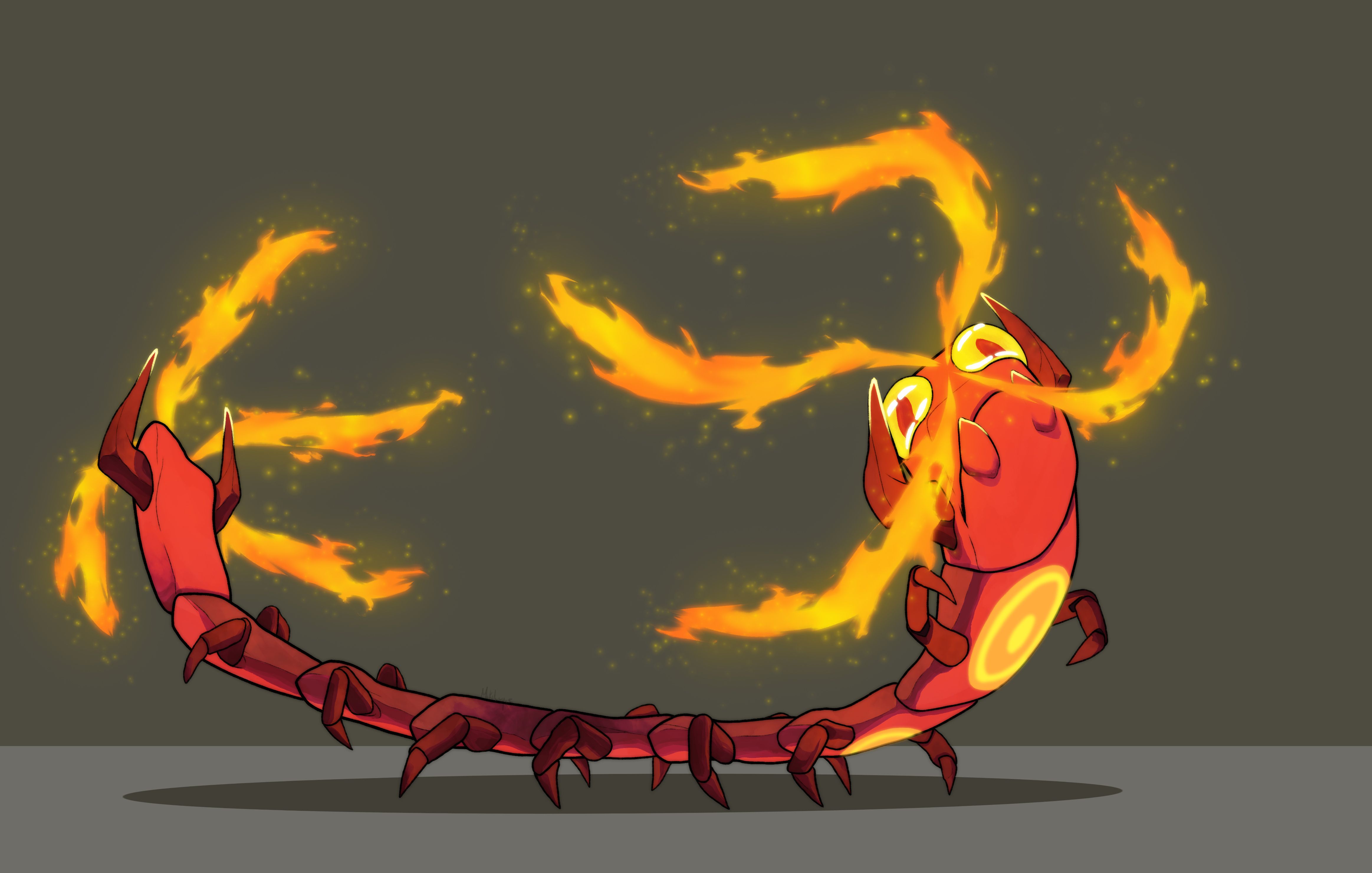 4653x2962 Centiskorch by MikiLuque on Newgrounds