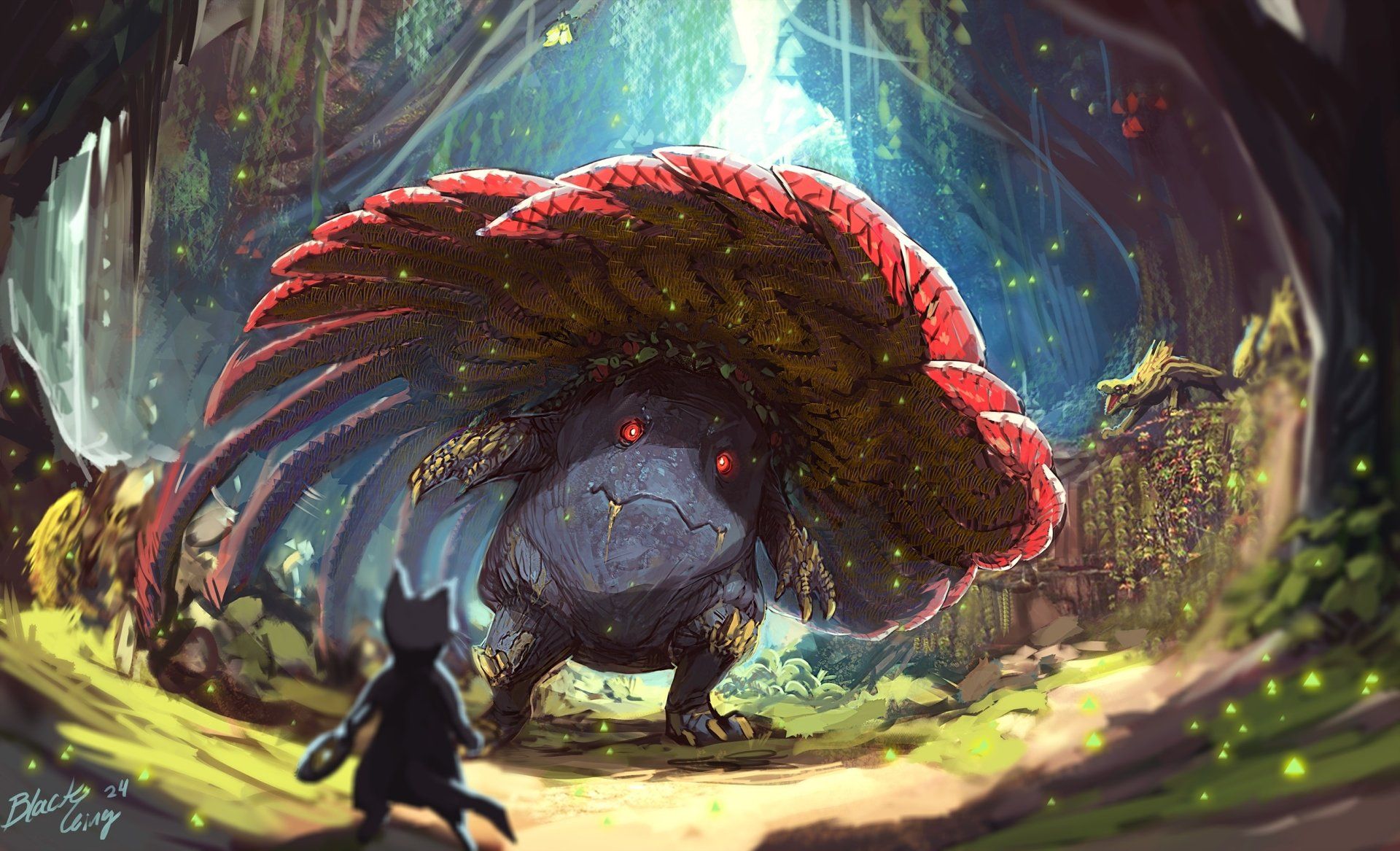 1920x1167 Monster Hunter x Pokémon: Epic Vileplume Showdown HD Wallpaper