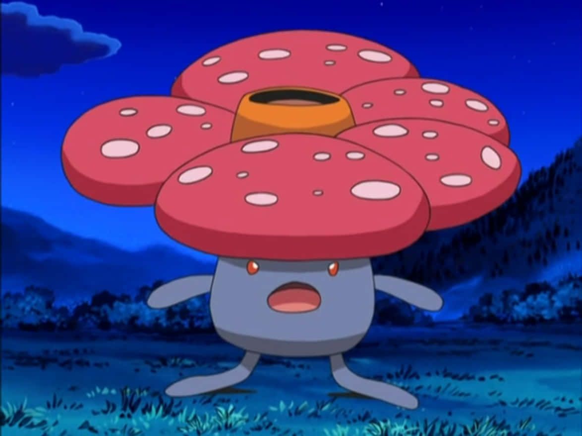 1174x881 Download Vileplume In The Middle Of The Plains At Night Wallpaper