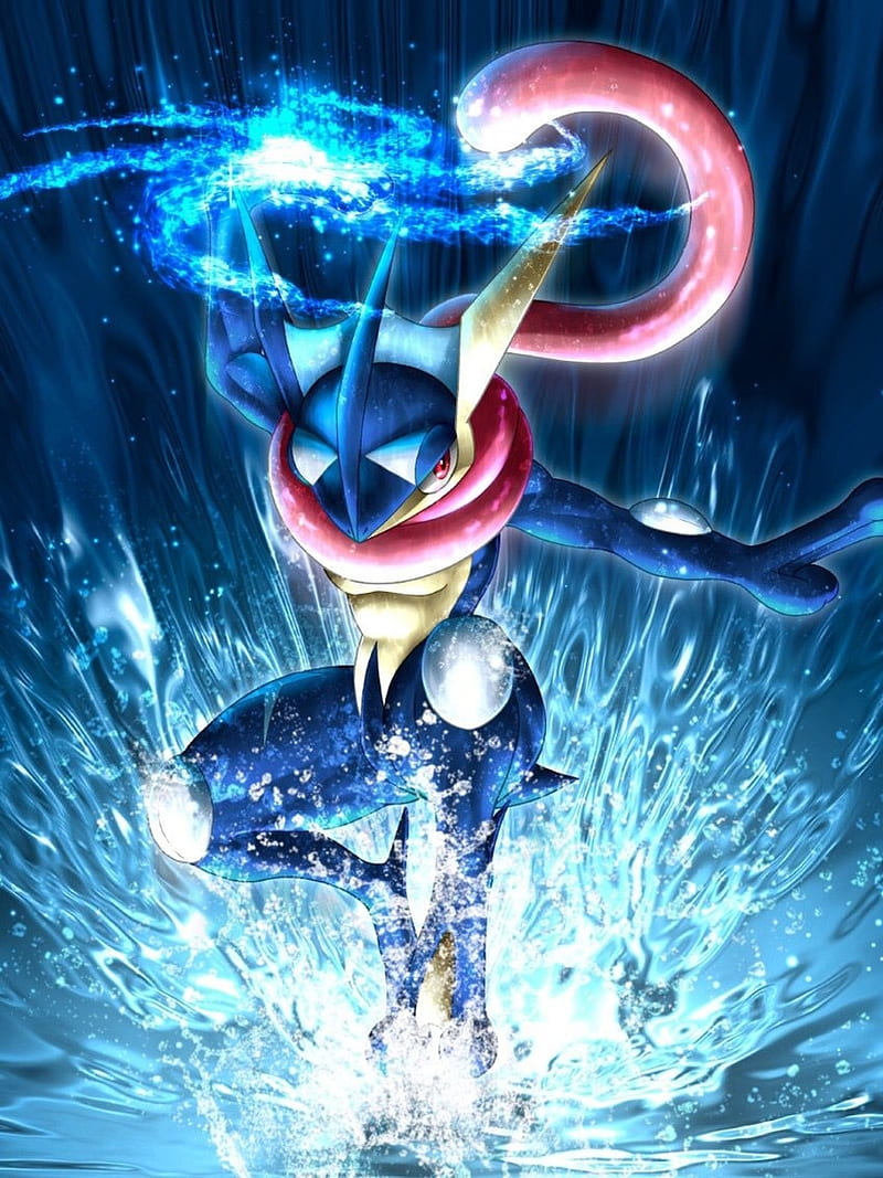 800x1067 Greninja, pokemon, water, type, frog, ninja, badass, game, anime, nintendo, HD phone wallpaper