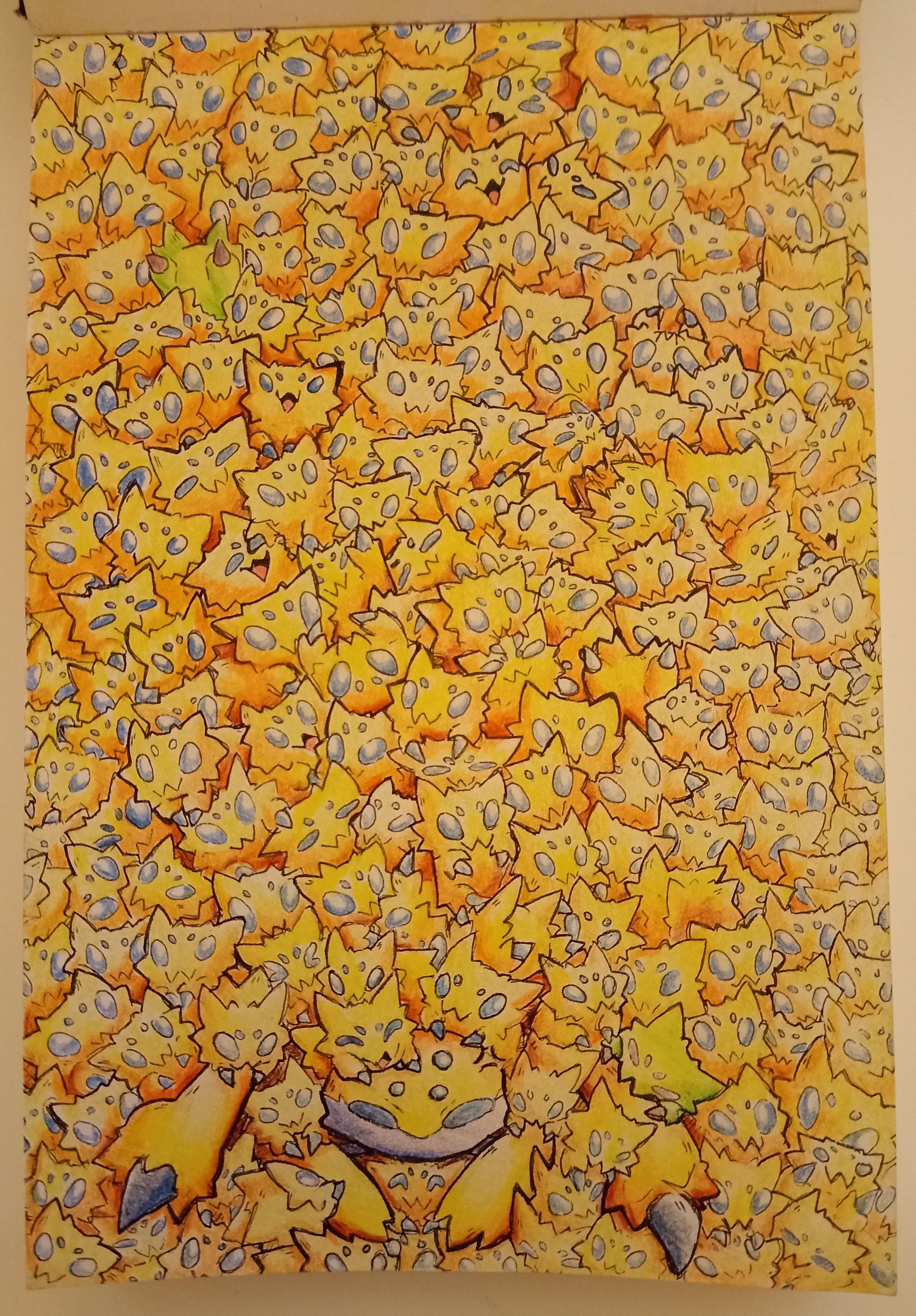 2847x4090 A sketchbook page full of Joltik [OC]