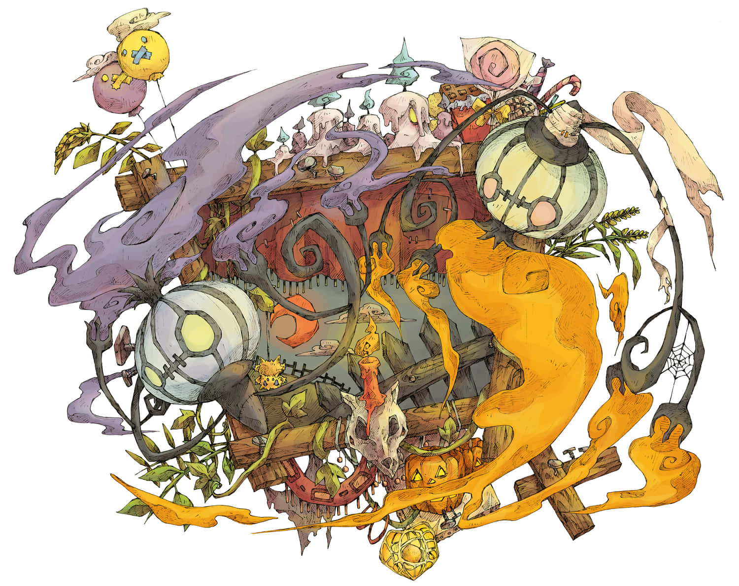 1500x1191 Download A Close Up Wallpaper Of Joltik, The Tiny Electric Spider Pokemon Wallpaper