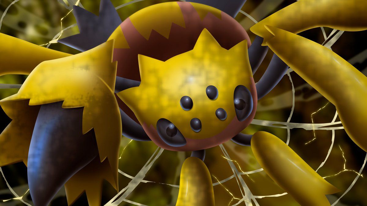 1200x675 All0412 ✪ on X: Pokémon Fanart: Galvantula #Unova #Pokedex #Wallpaper #Electric #Bug / X