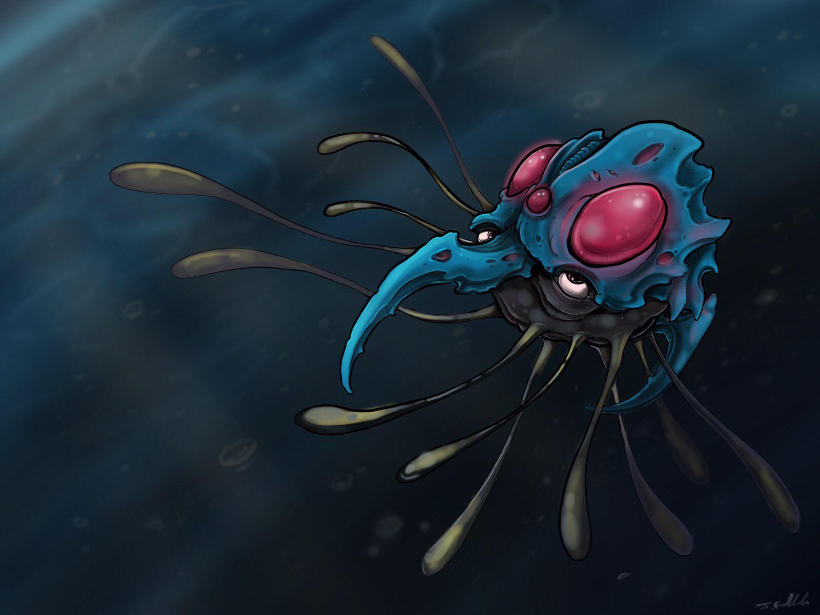 1600x1200 OC I drew a Tentacruel