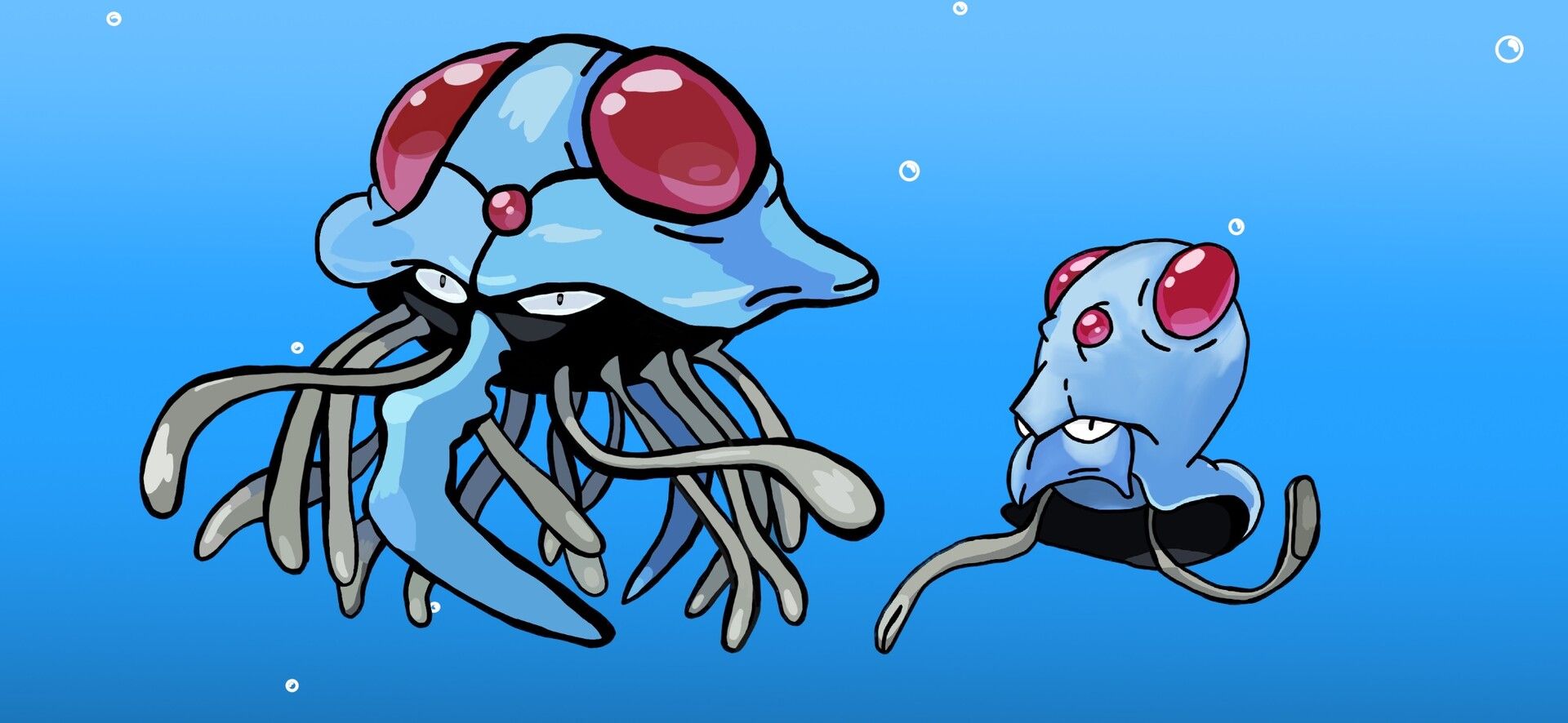 1920x886 Tentacool & Tentacruel