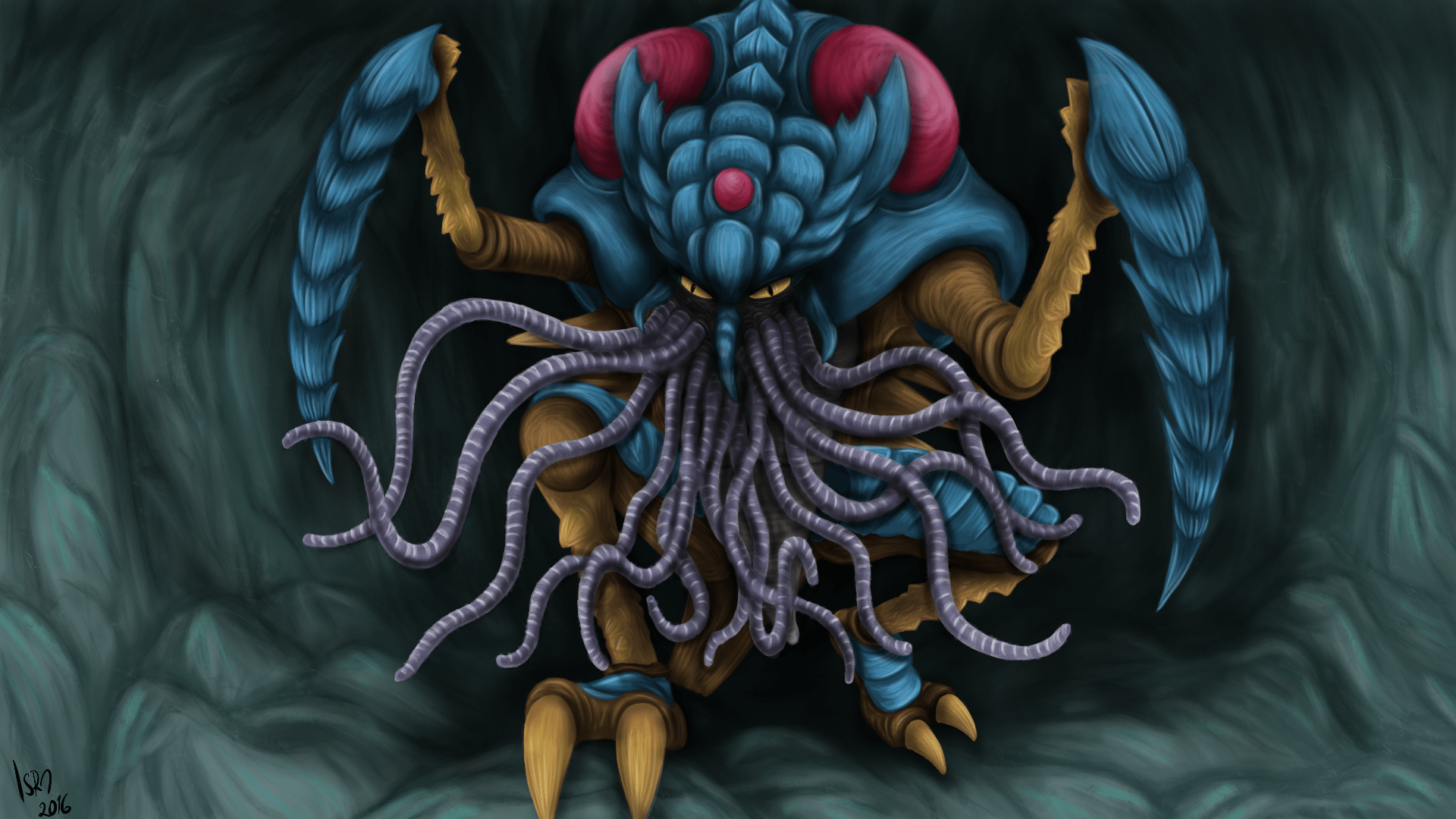 1920x1080 Kabutops + Tentacruel = Kabucruel by Ismartal on Newgrounds