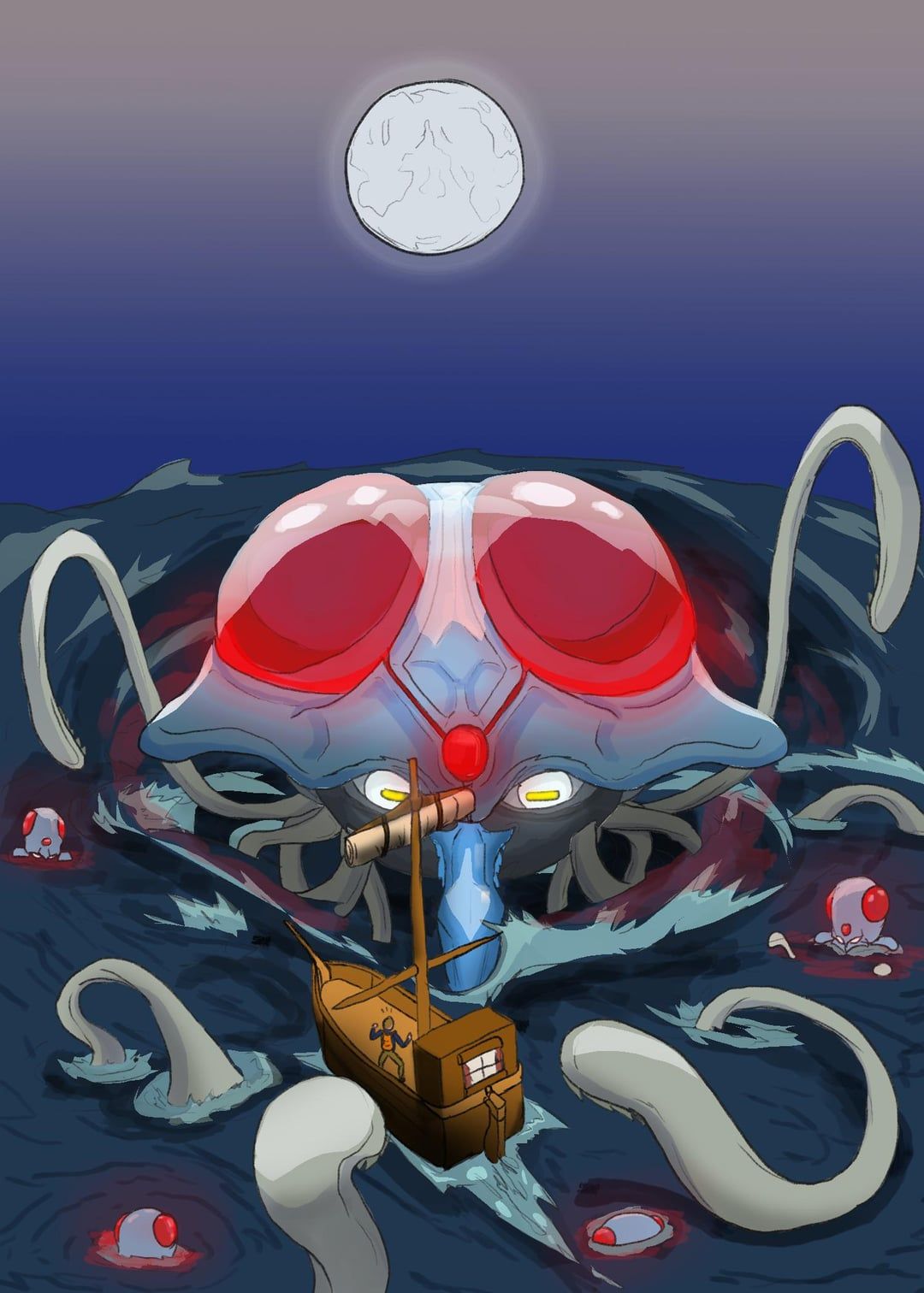 1080x1512 Fan art of Tentacruel I made!