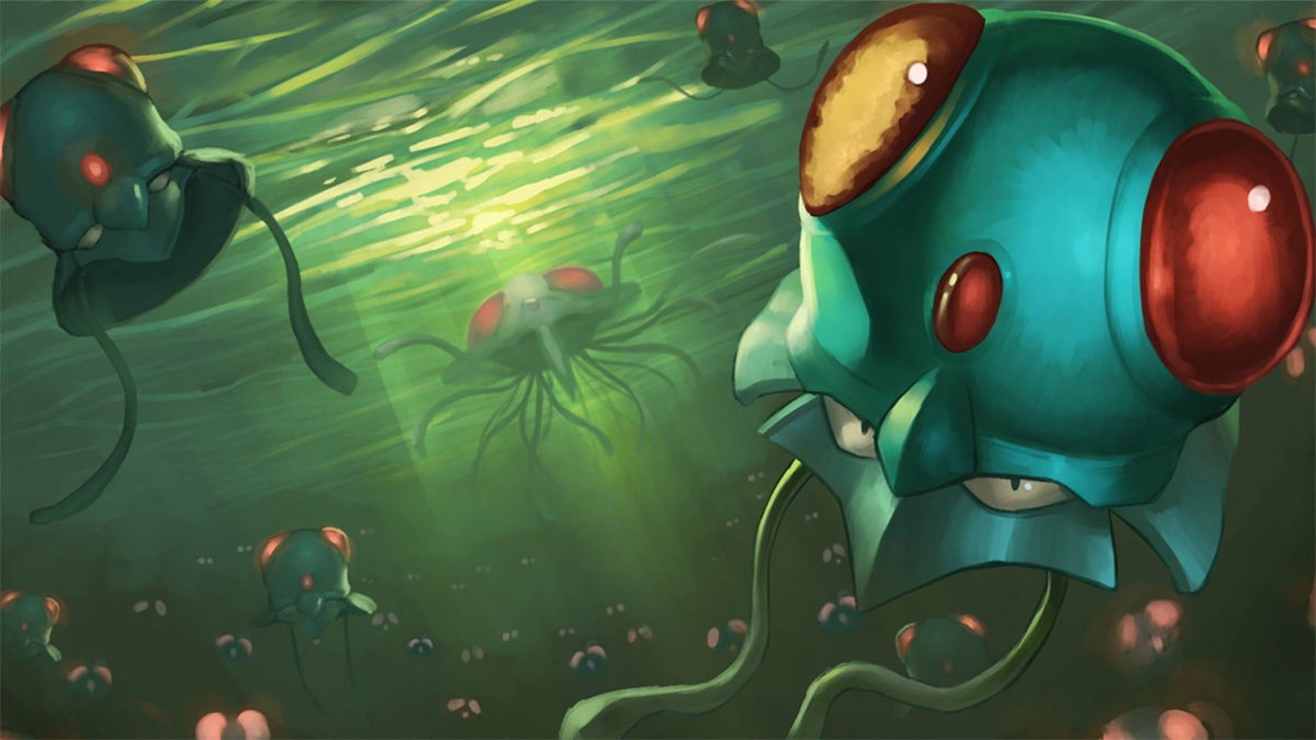 1900x1069 Pokémon Escarlata y Púrpura filtra las supuestas nuevas formas de Tentacool y Tentacruel