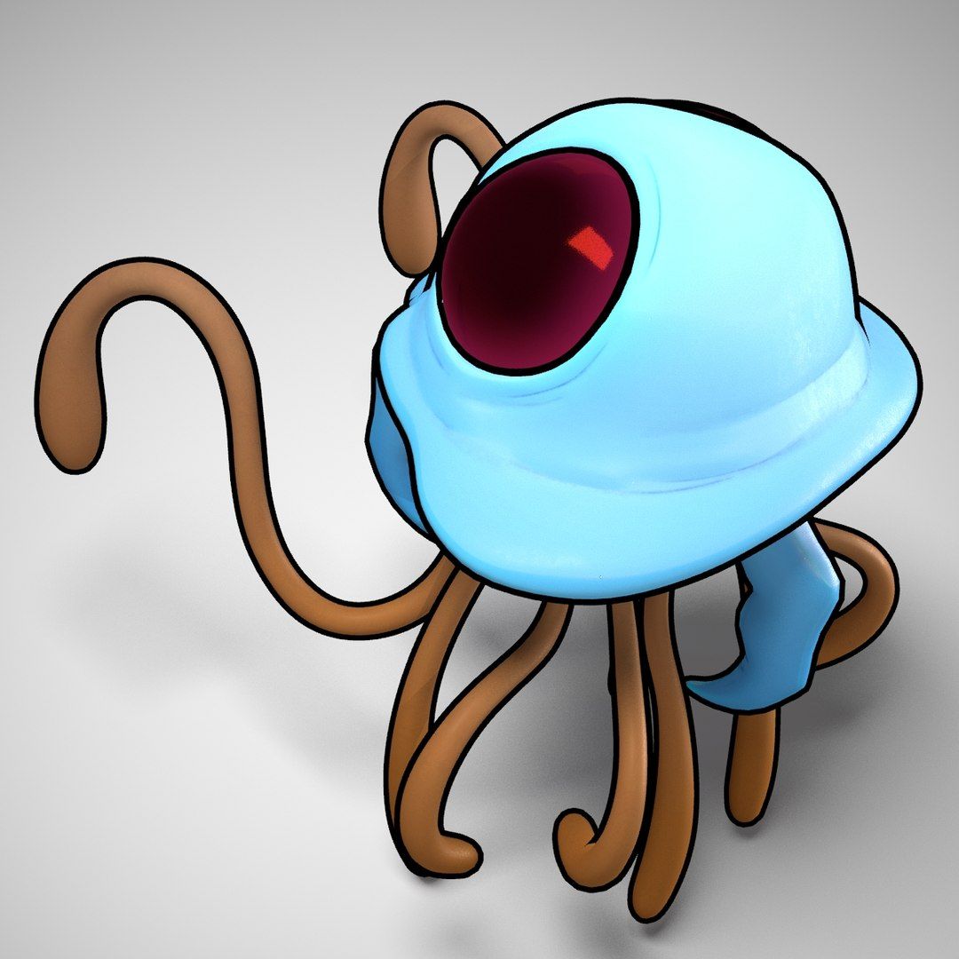 1080x1080 Tentacruel Pokemon 3D Obj