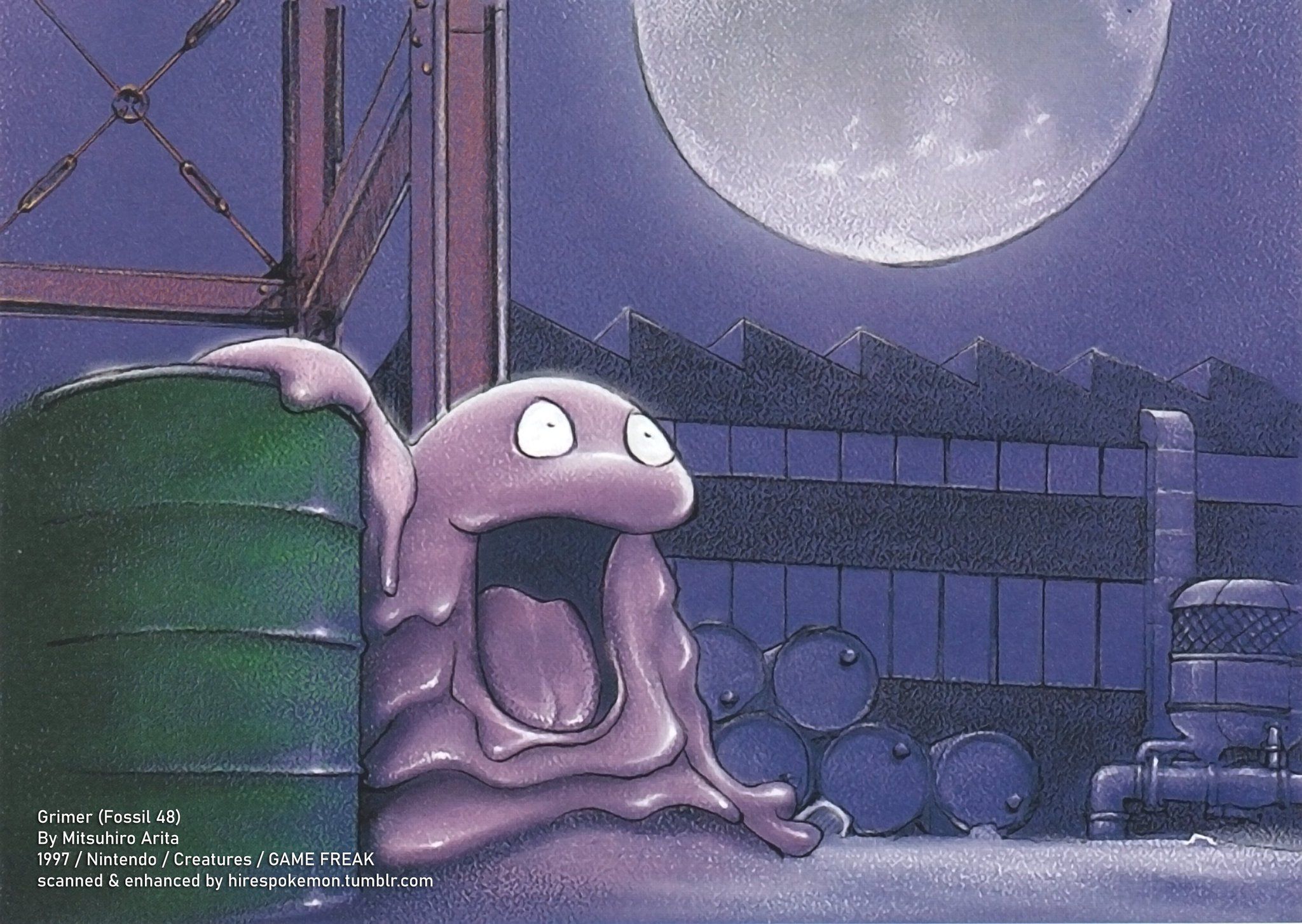 2048x1453 Hi Res Pokémon! Official Pokémon Art! On X: First Grimer Card Published In 1997 And Illustrated By Arita! / X