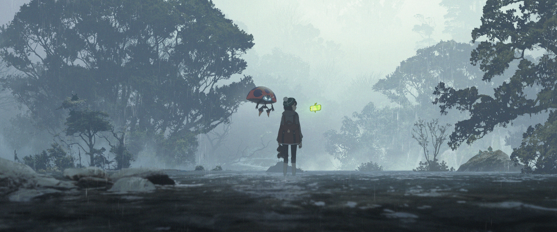 1920x800 Gloria & Orbeetle: Serene Pokémon Anime HD Wallpaper by あすてろidx2084