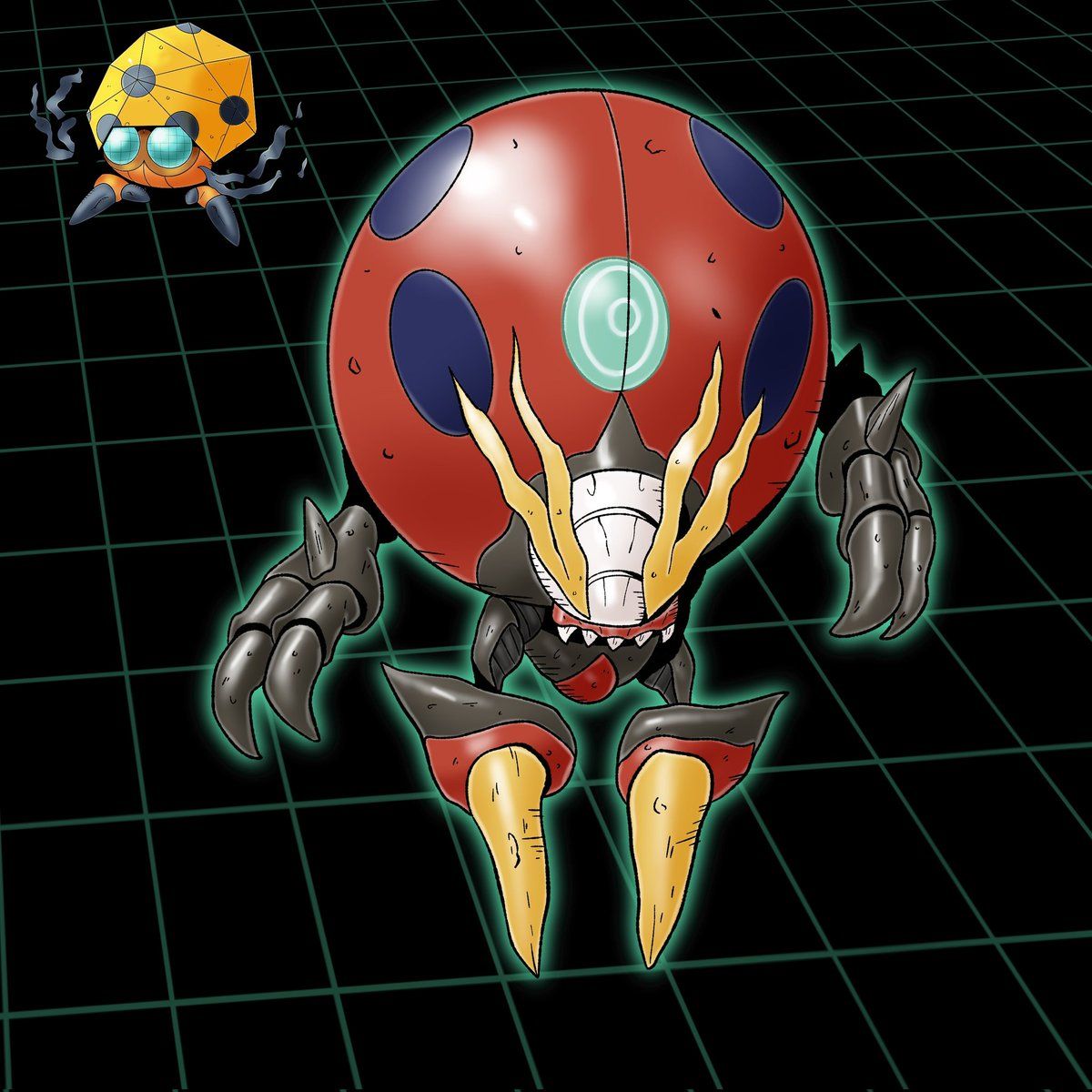 1200x1200 Fakemonforever on X: Another Pokemon Digimon meet Orbeetlemon! The champion for Dotmon wanna learn more check out my latest Video in the replies below! / X