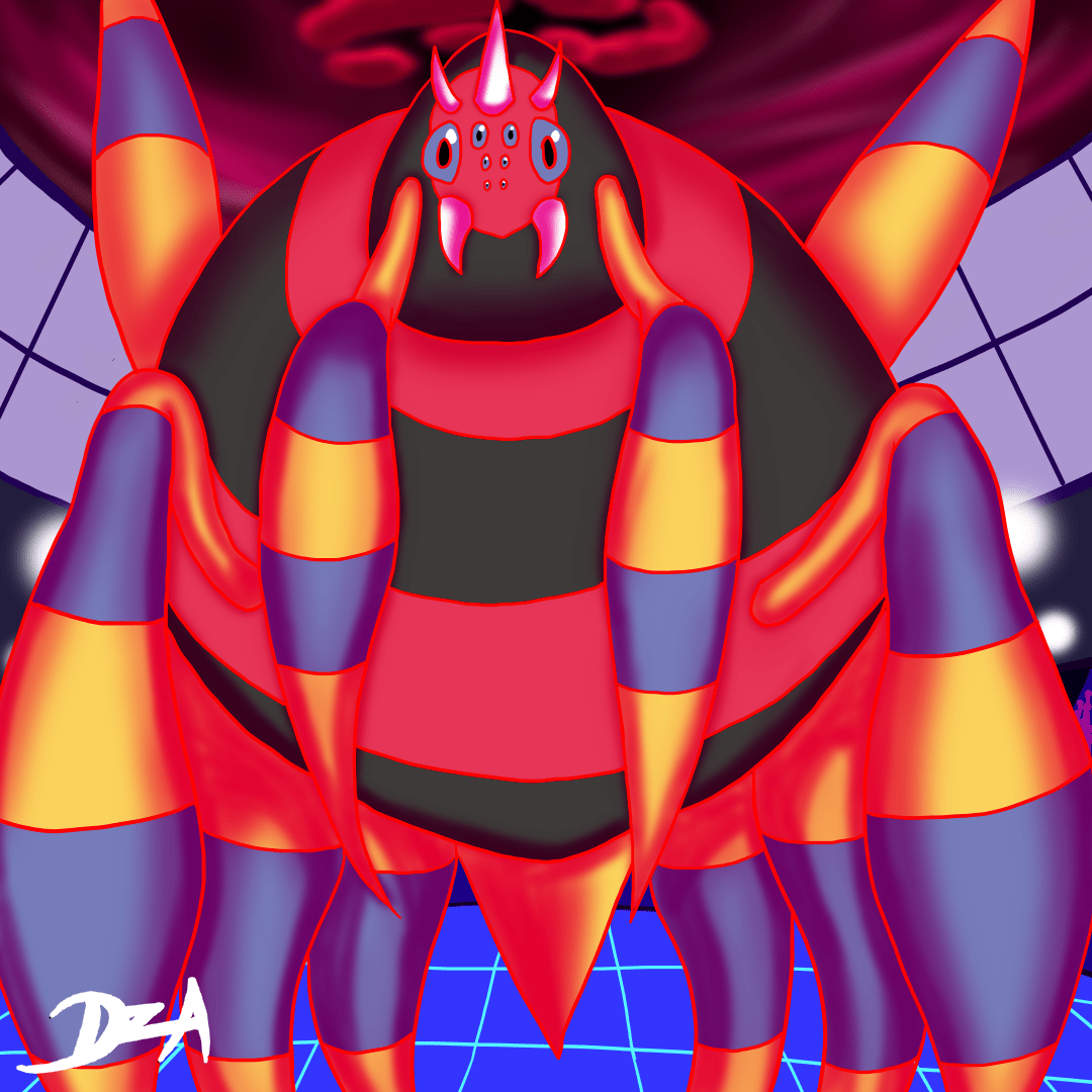 1080x1080 Gigantamax June Day 09: Ariados by DizachsterArea on Newgrounds