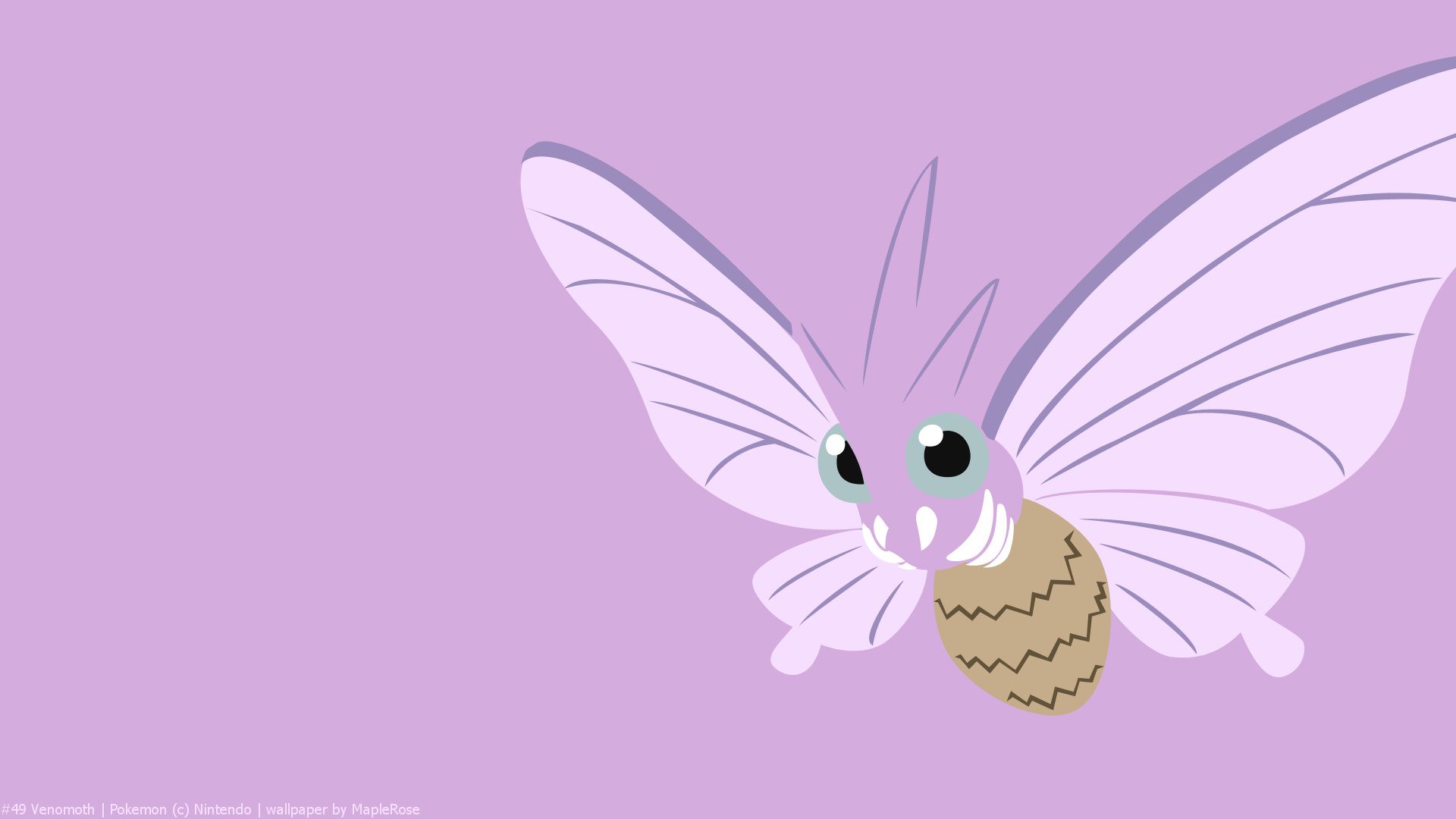 1920x1080 Venomoth. PokéWalls