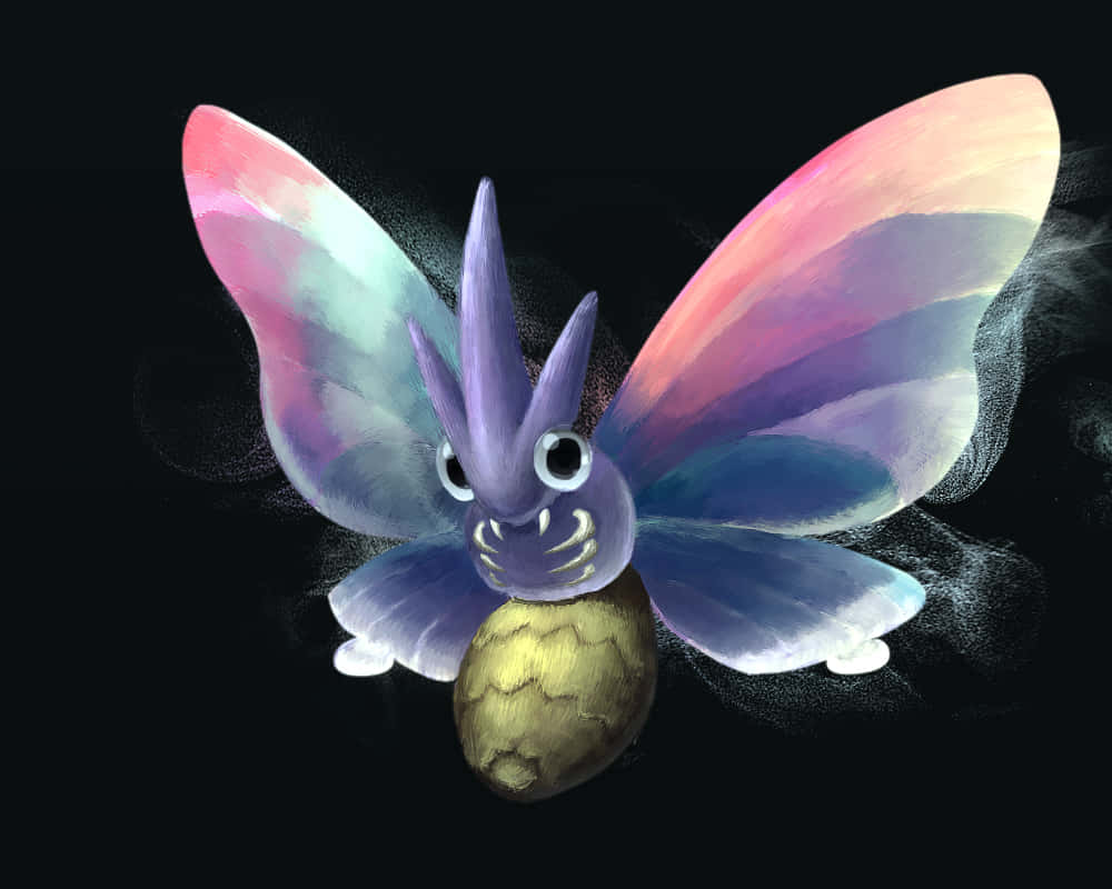 1000x800 Download Glowing Wings Of Venomoth Wallpaper