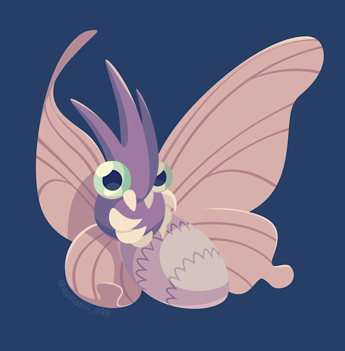 1200x1222 Venomothémon by agatashi999 Anime Image Board