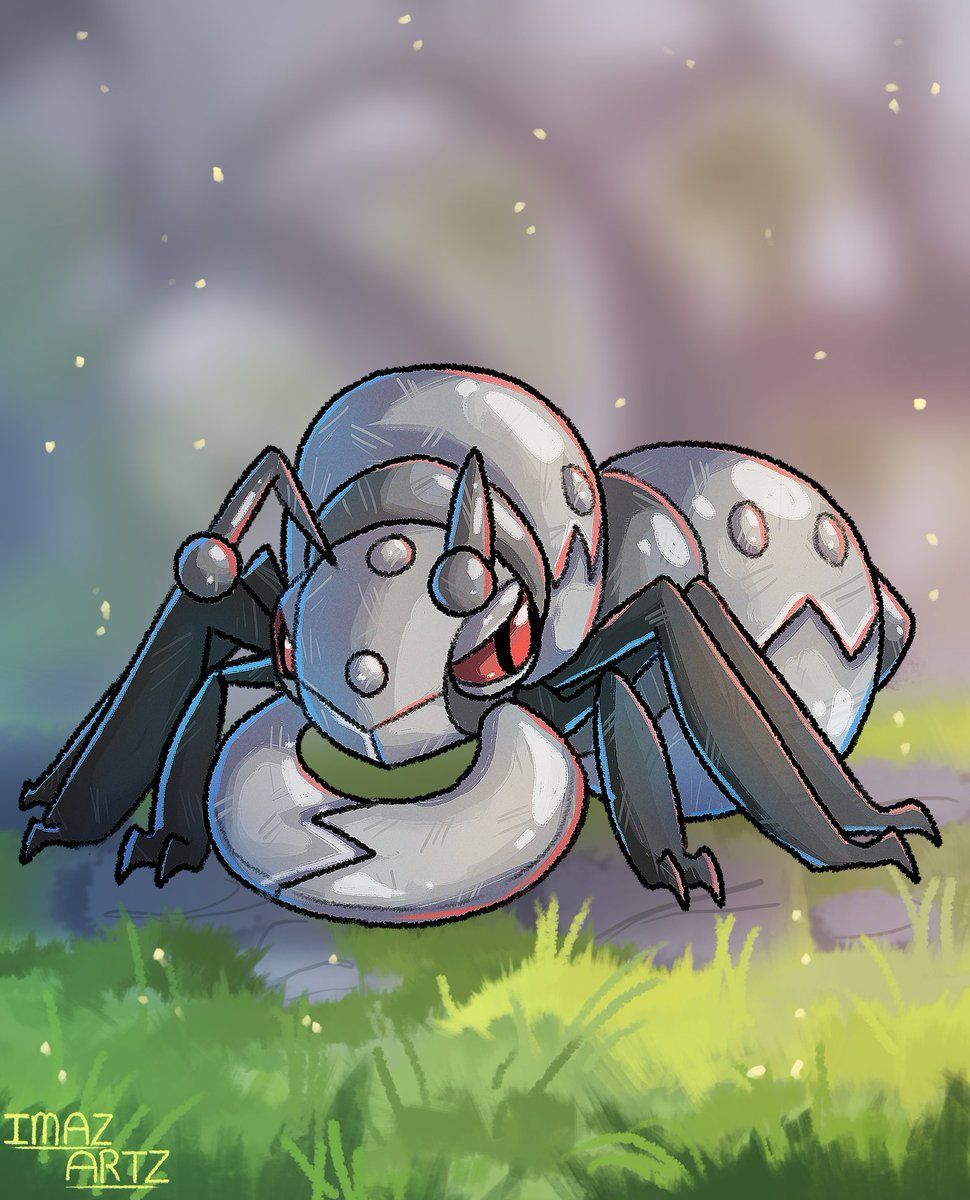 970x1200 ImazArtz on X: [Pokemon Evolution Line a Day] as Steel It's Durant! The most durable ant ^U^ I'm also having a bit of fun with the BGs lately, have
