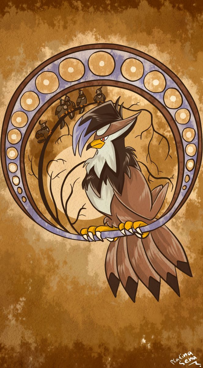 664x1202 Staraptor by PlatinaSena. Durant pokemon art, Staraptor art, Staraptor drawing