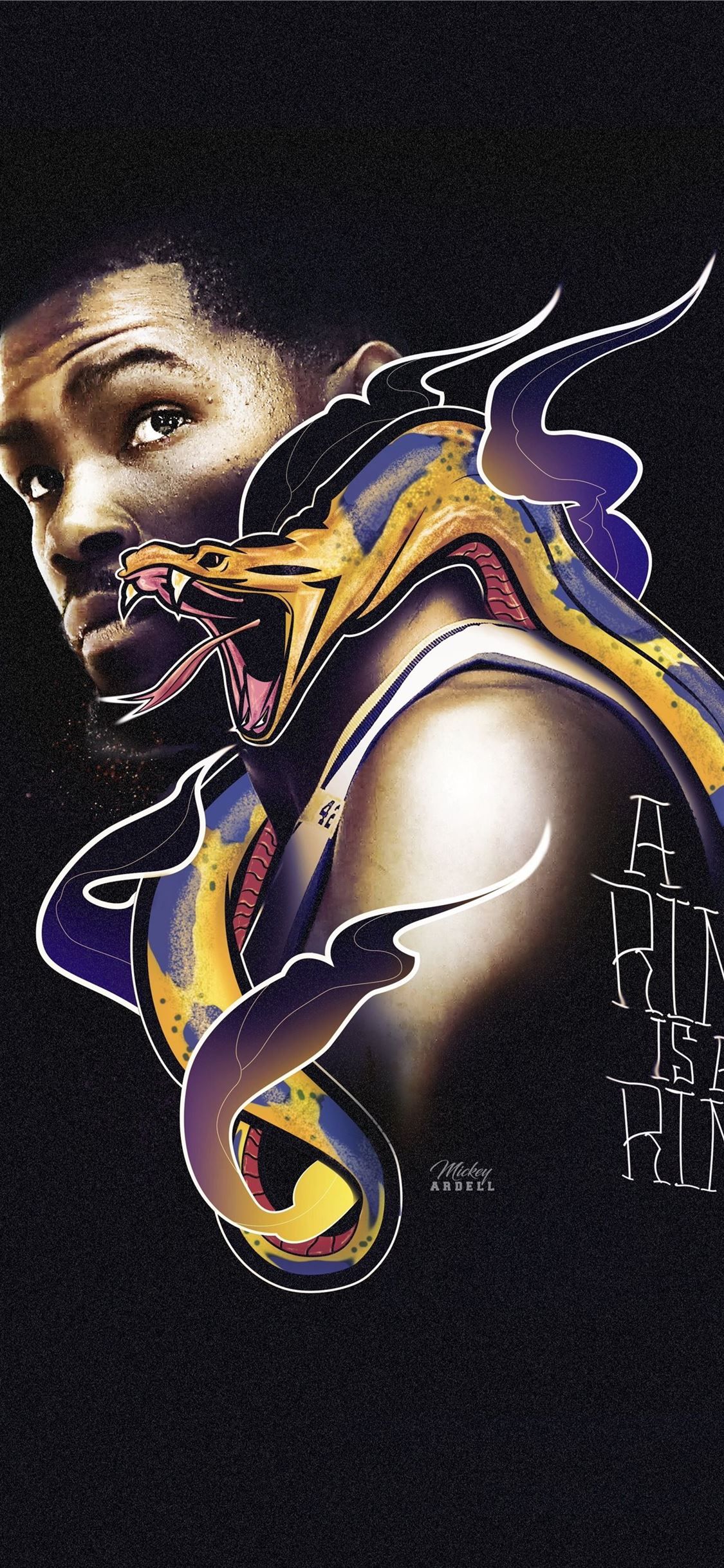 1125x2436 Kevin Durant warriors NBA Art wmcskills iPhone X Wallpaper Free Download