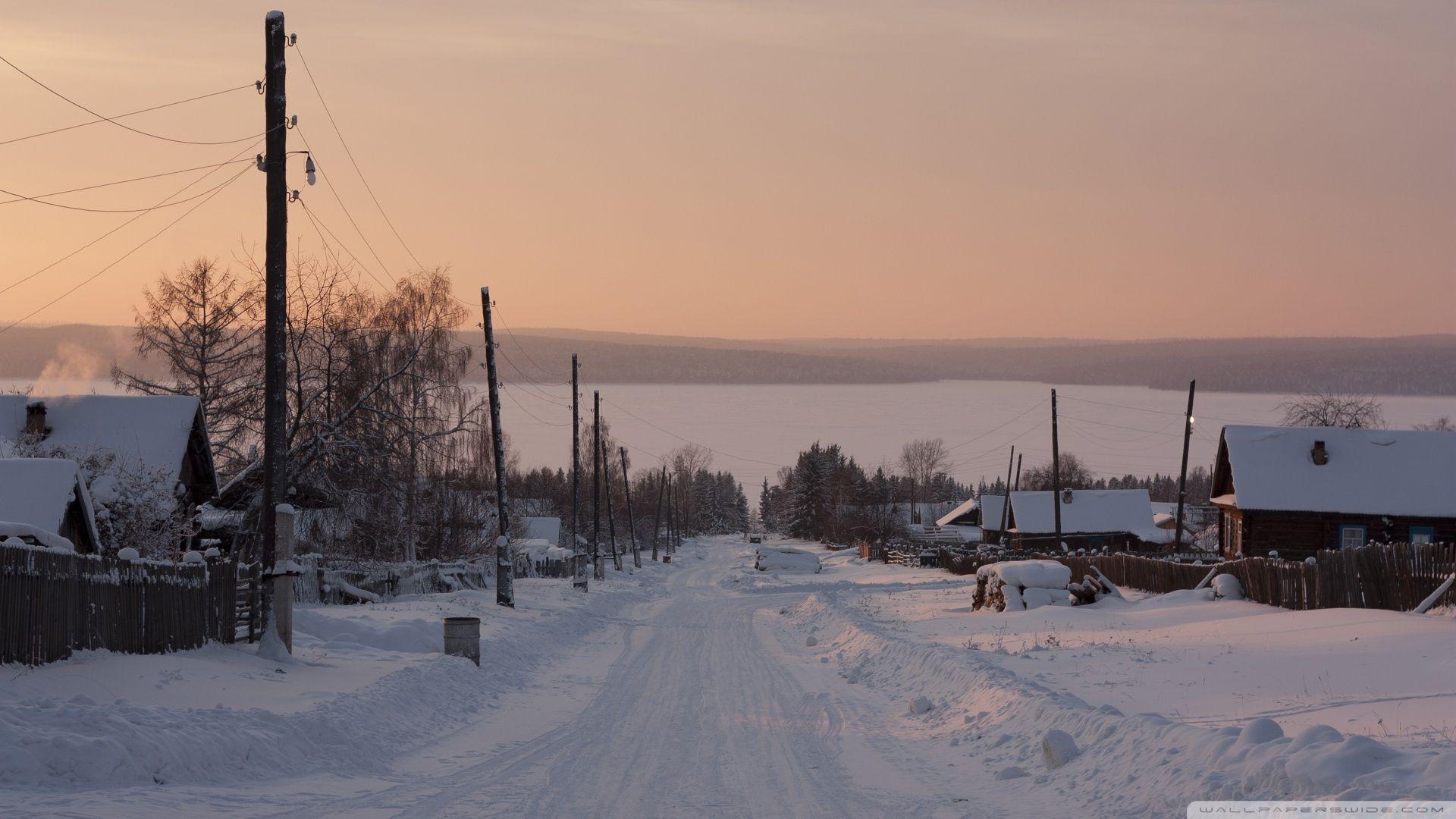 1920x1080 Download Siberian Village Winter Wallpaper 1920x1080