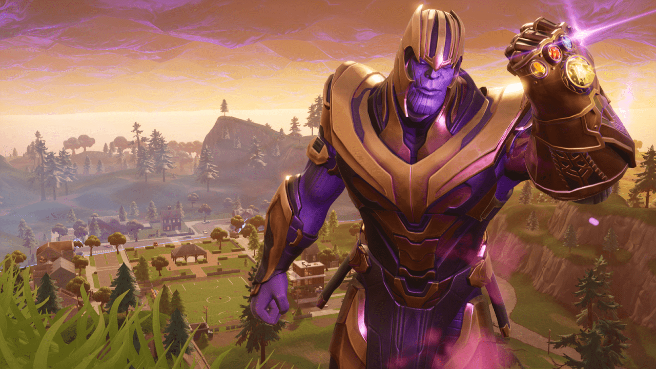 1280x720 Download 1280x720 Fortnite, Thanos Wallpaper