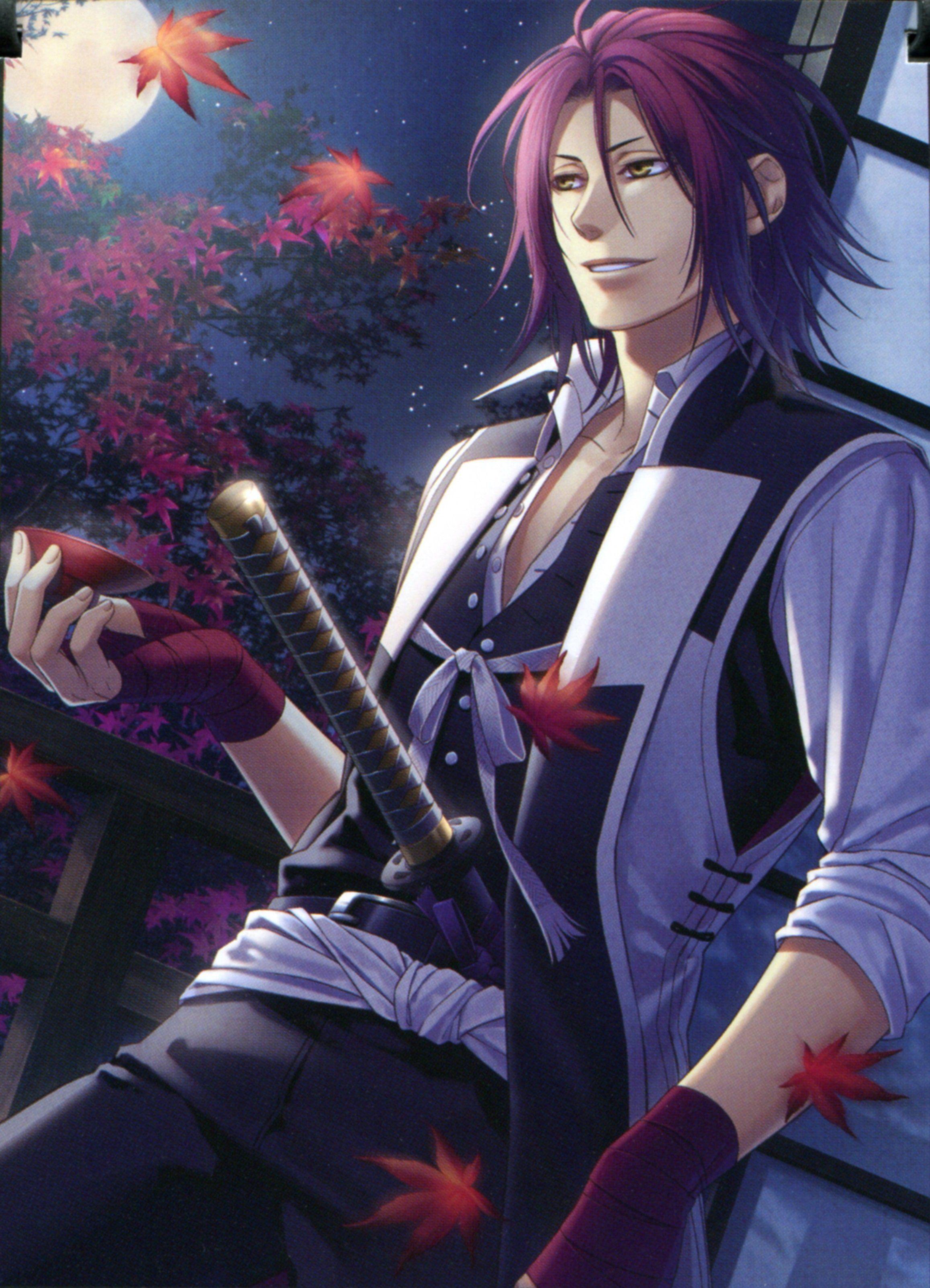 2315x3206 hakuouki, Shinsengumi, Kitan, Series, Anime, Characters, Cool, Leaves, Boy Wallpaper HD / Desktop and Mobile Background