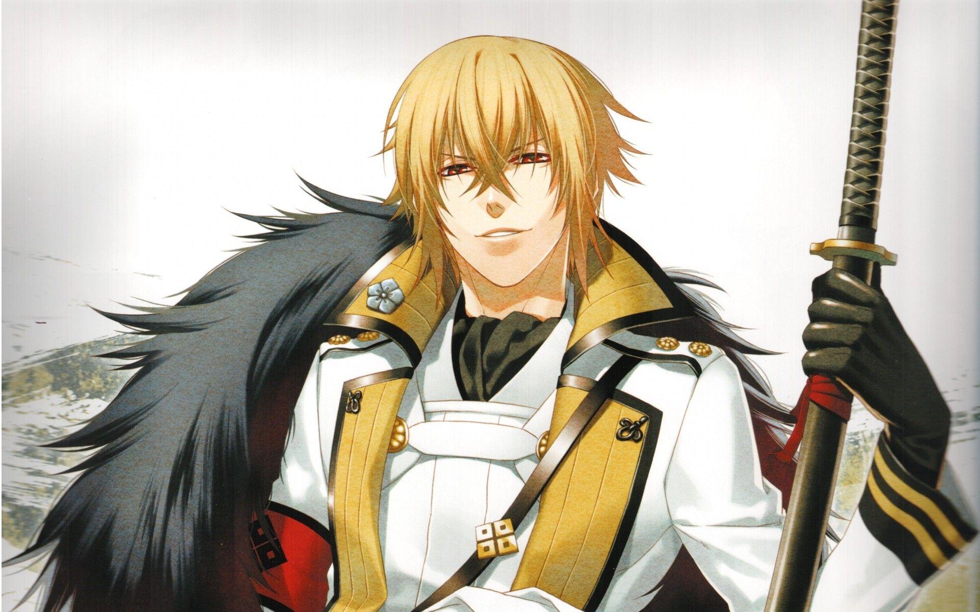 1920x1200 manga, Anime, Hakuouki Shinsengumi Kitan, Sword, Blonde, Kazama Chikage Wallpaper HD / Desktop and Mobile Background
