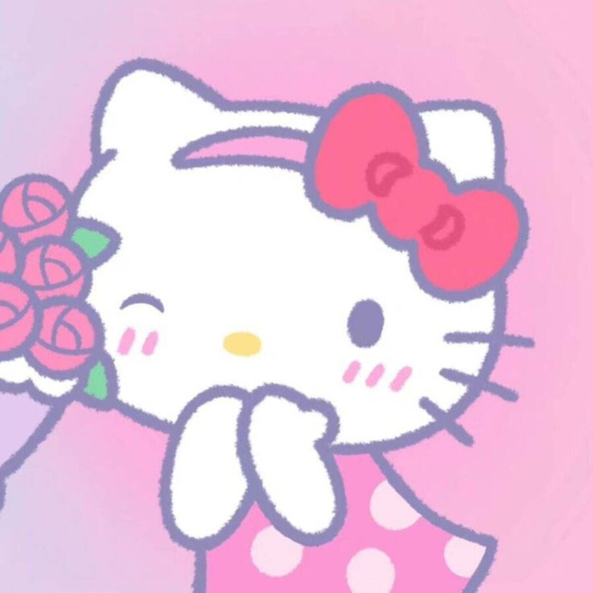 1200x1200 Download Soft Pink Hello Kitty PFP Wallpaper