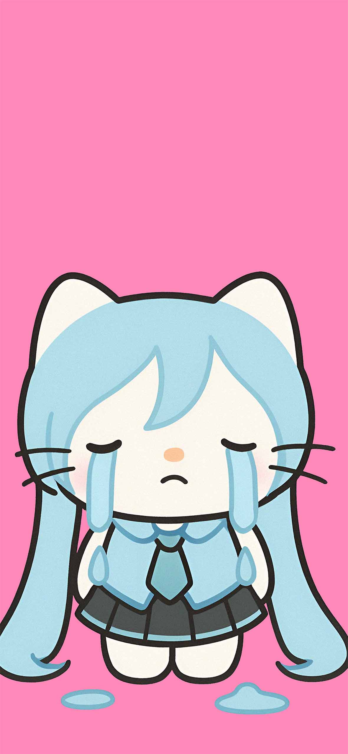 1180x2553 Hello Kitty Anime Girl Wallpaper Sanrio Pink Wallpaper