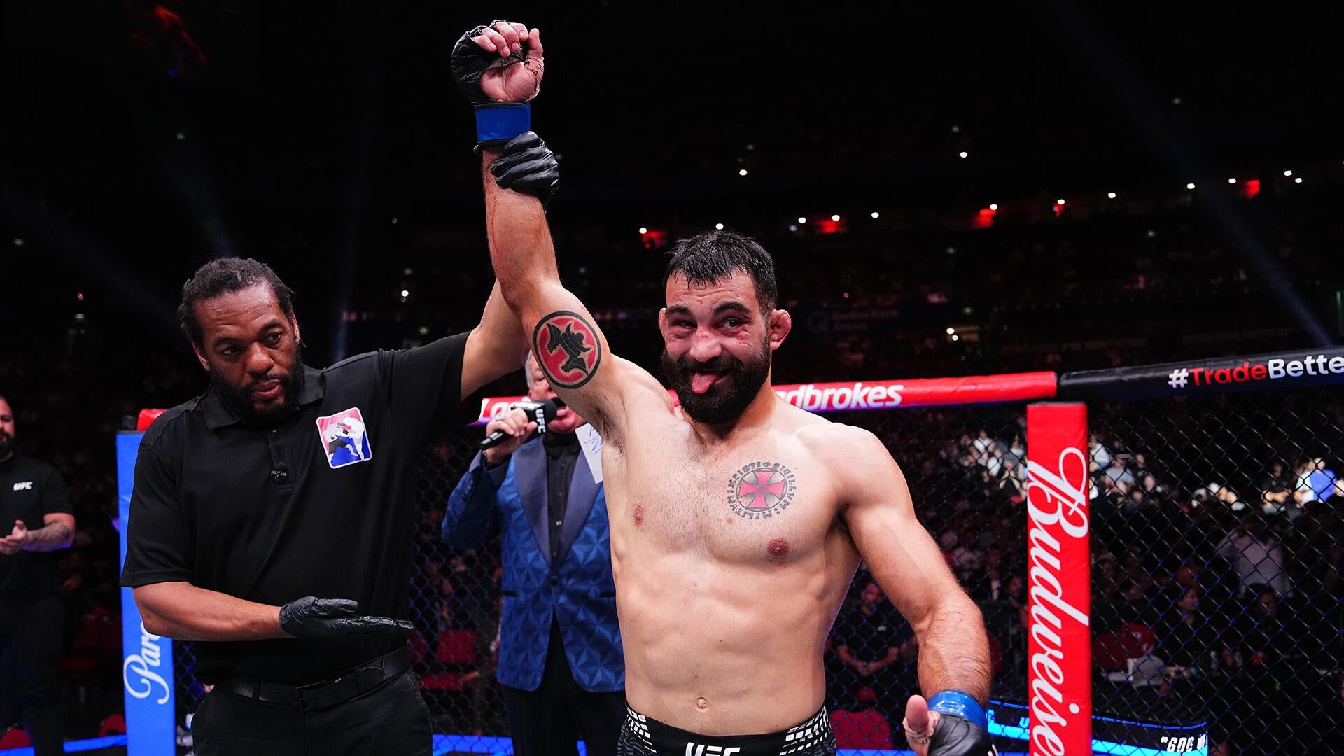 1920x1080 Benoit Saint Denis Defeats Dan Hooker Via 2nd Round TKO