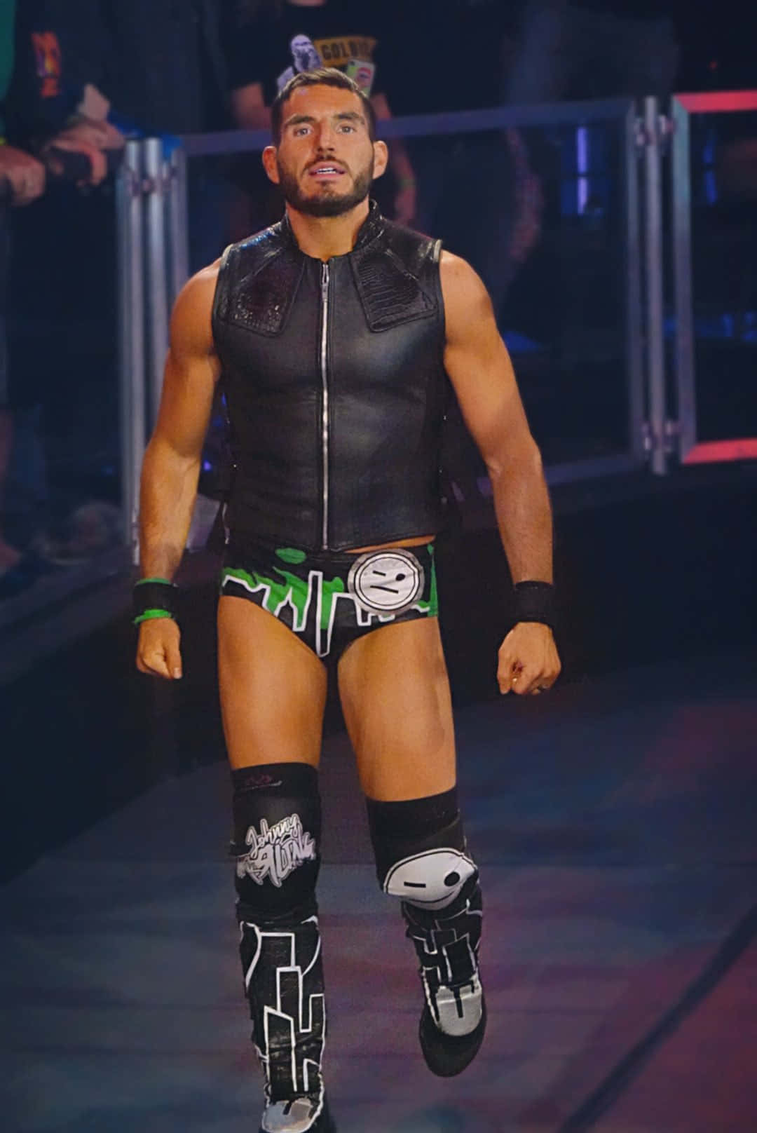 1080x1616 Download Intense WWE wrestler Johnny Gargano making his grand entrance Wallpaper