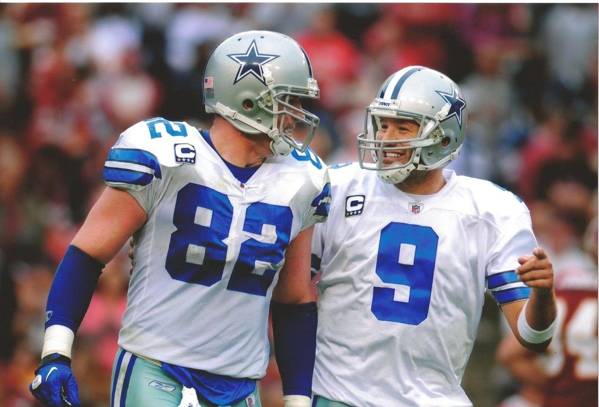 1200x816 TONY ROMO & JASON WITTEN 8X10 PHOTO DALLAS COWBOYS PICTURE WIDE BORDER