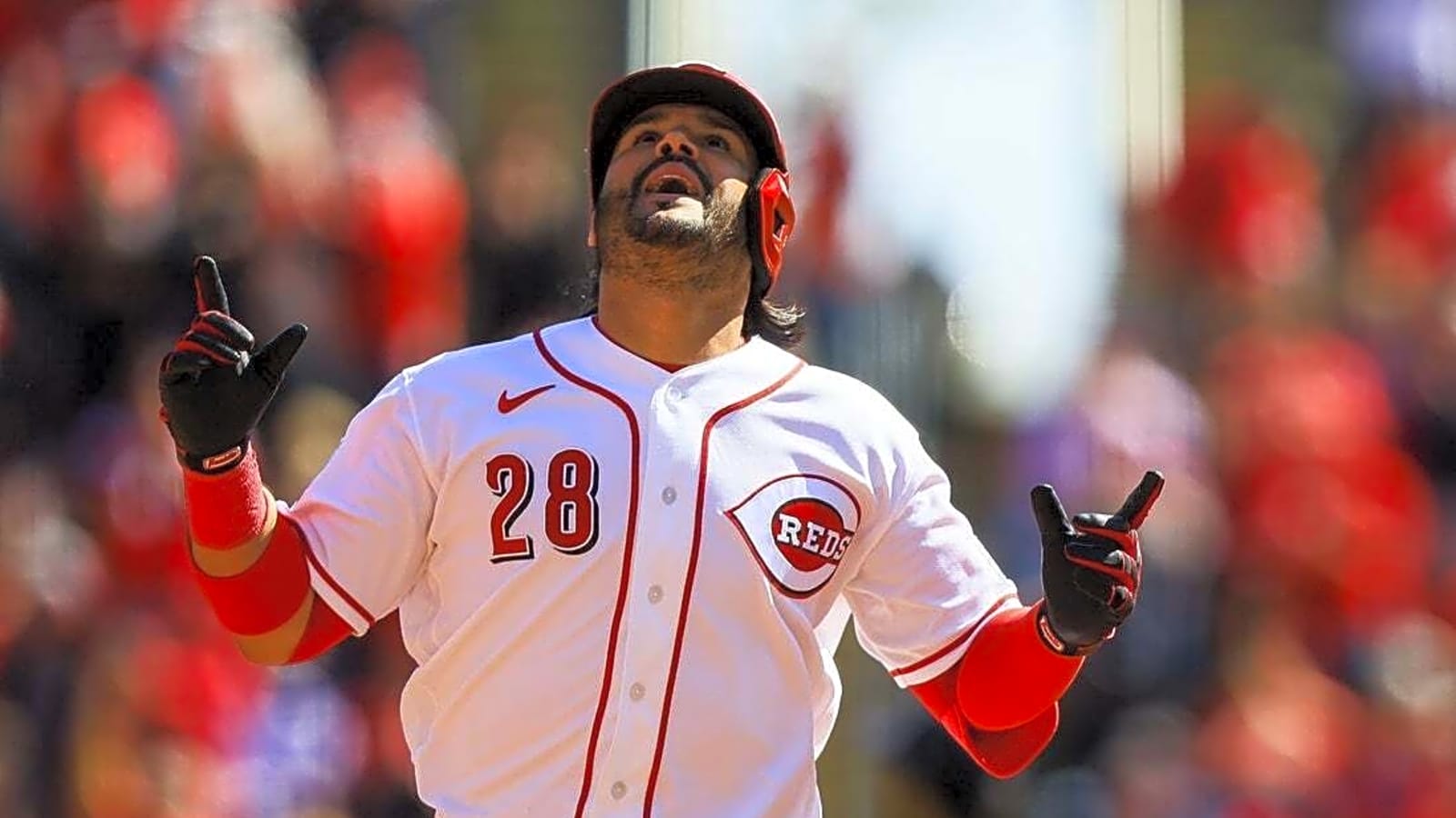 1600x900 Eugenio Suarez Belts 3 Run Shot To Lift Reds Over Red Sox