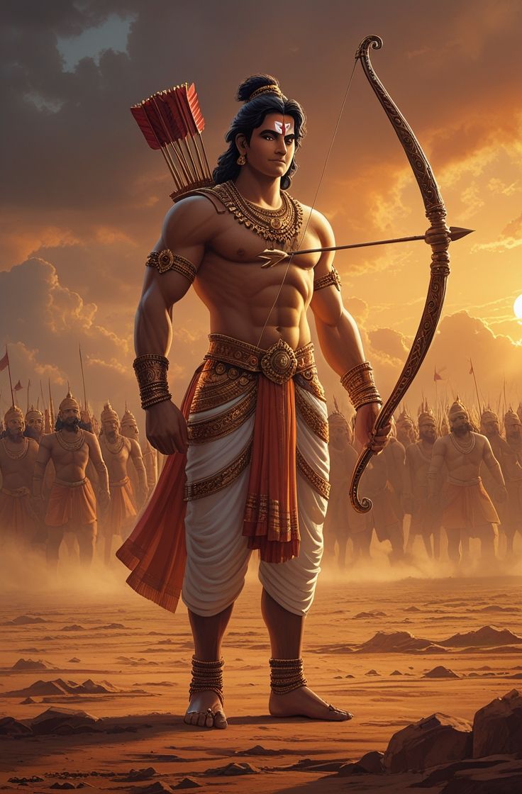 736x1120 Ram Ji Bow and Arrow Transparent PNG PNG (HD)