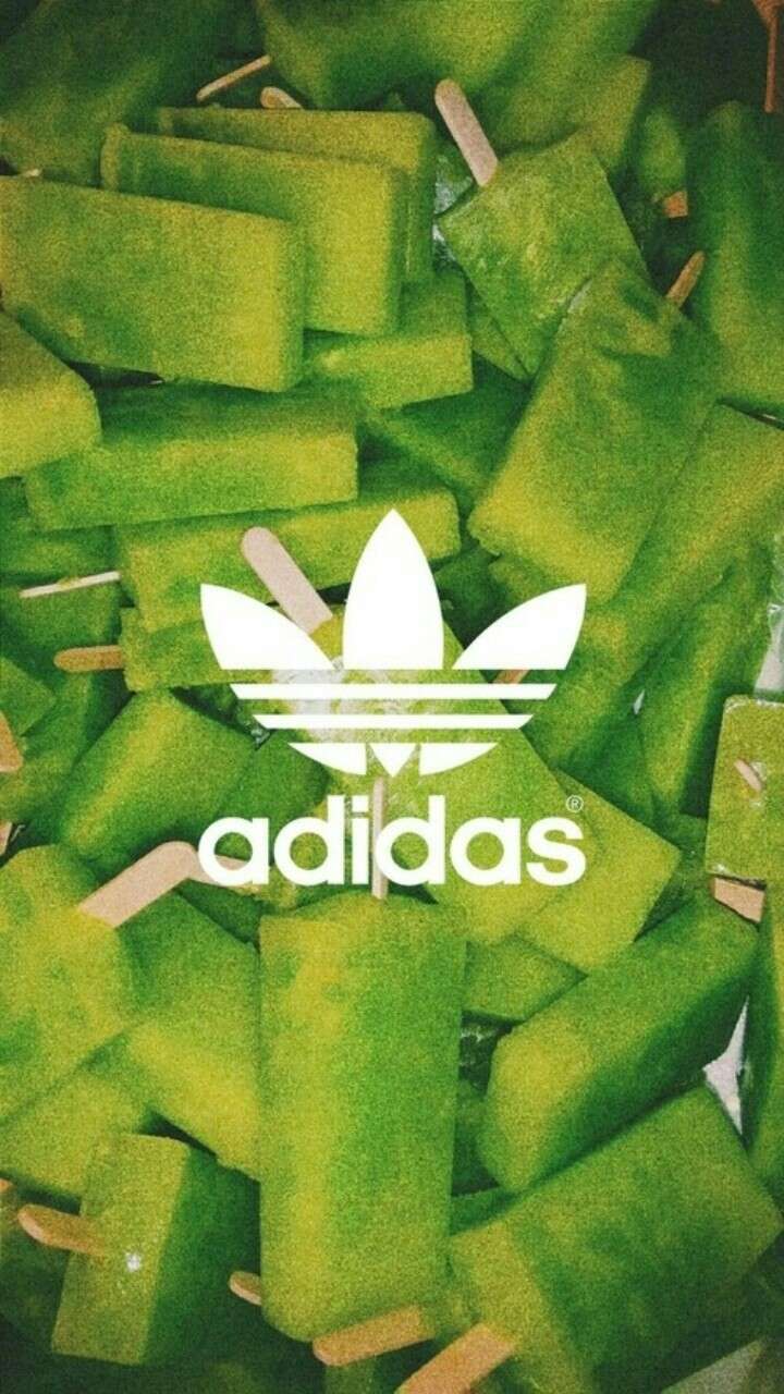 720x1280 Wallpaper Adidas Logo Green