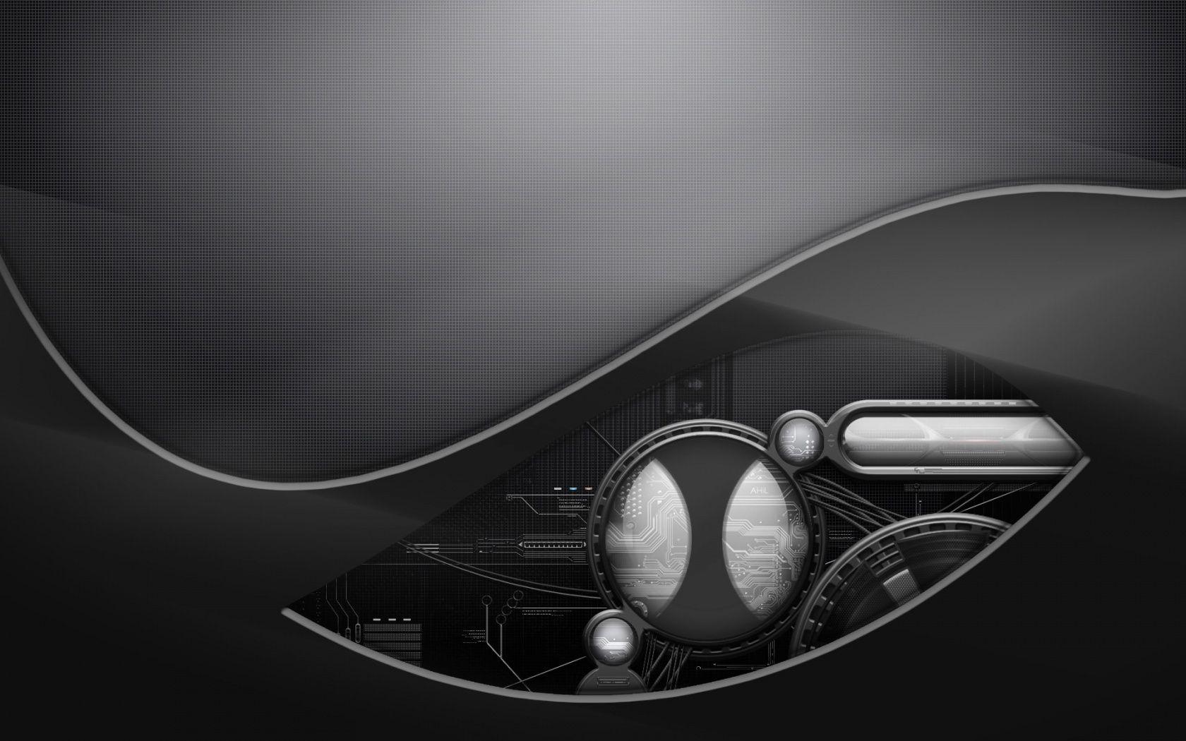 1680x1050 Dark Tech Wallpaper in jpg format for free download