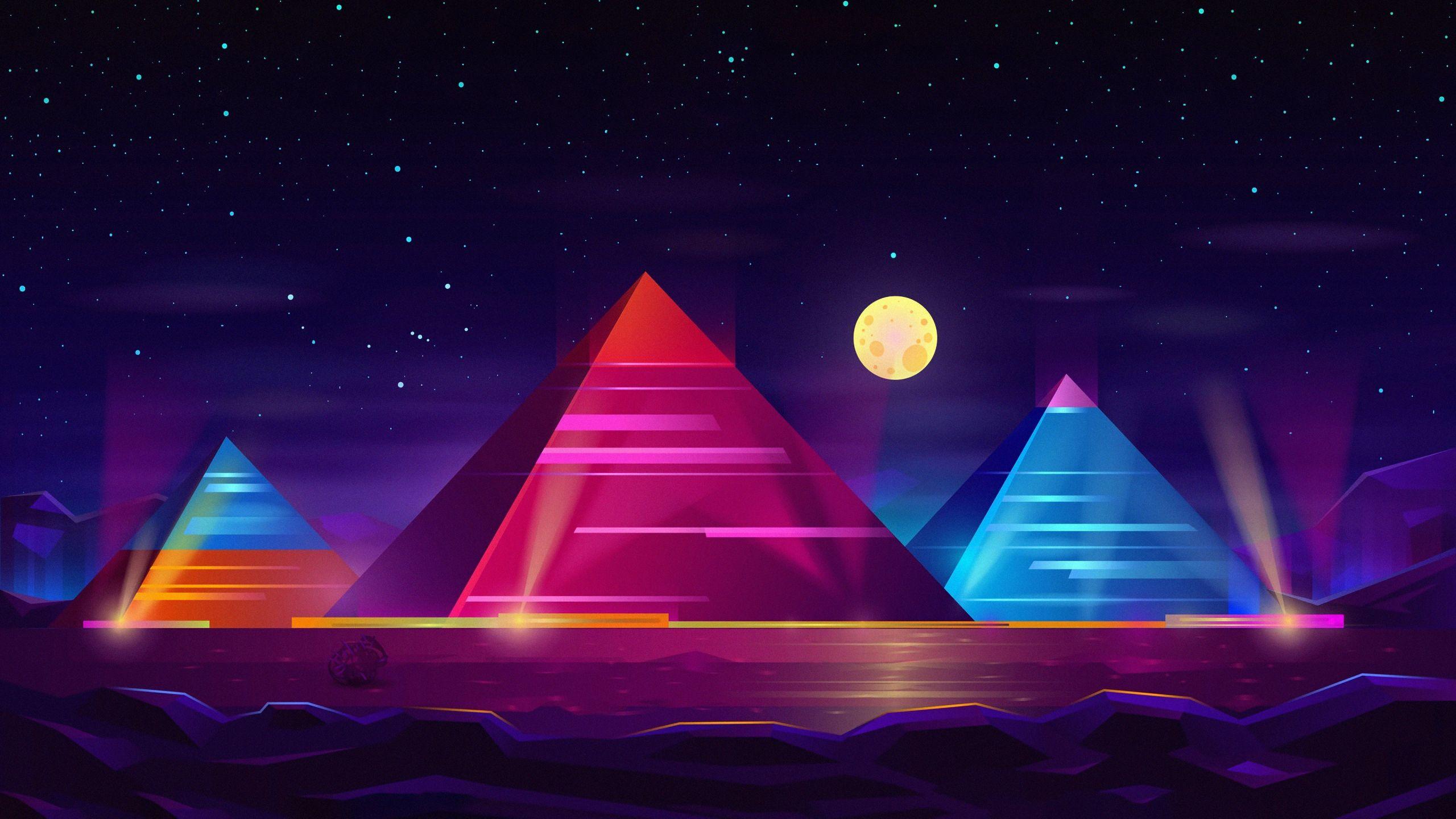 2560x1440 Download wallpaper 2560x1440 pyramids