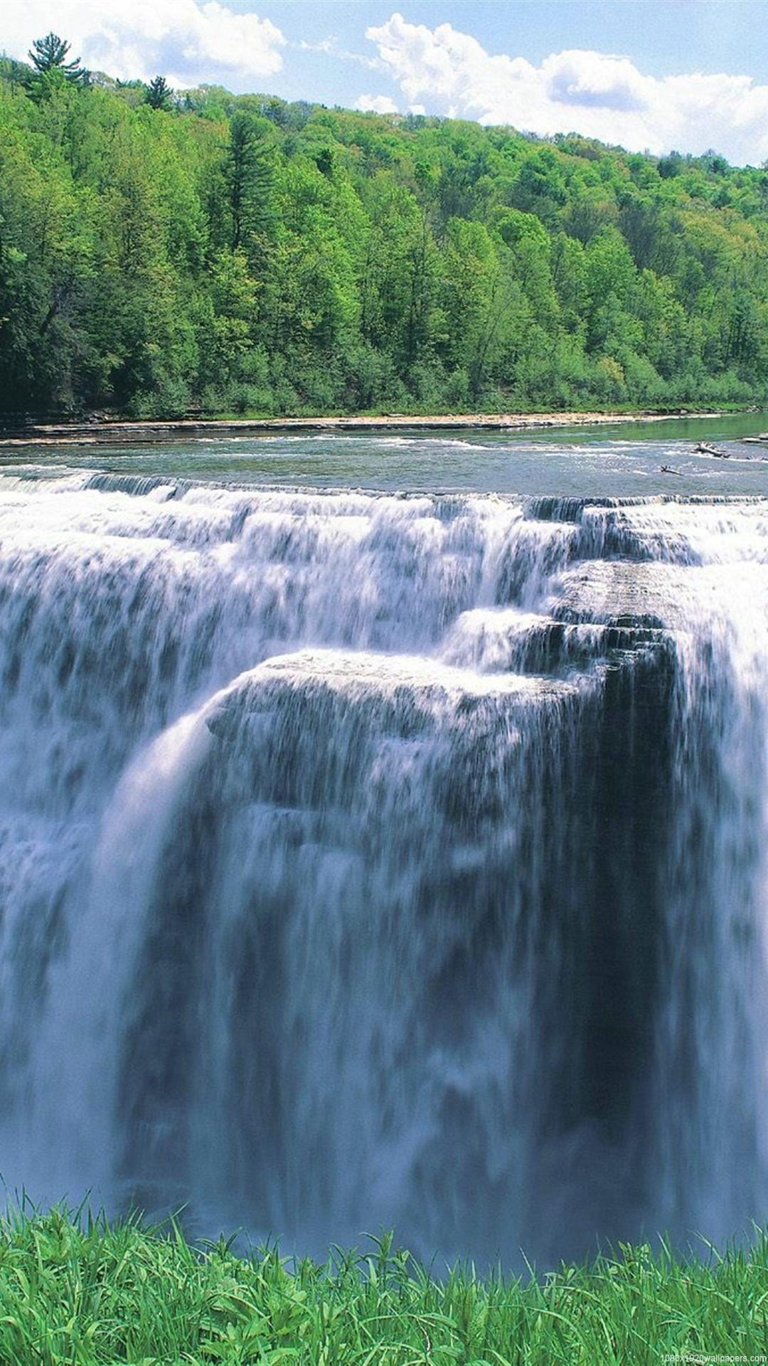 1080x1920 Waterfall New York Nature Park Wallpaper HD State Park