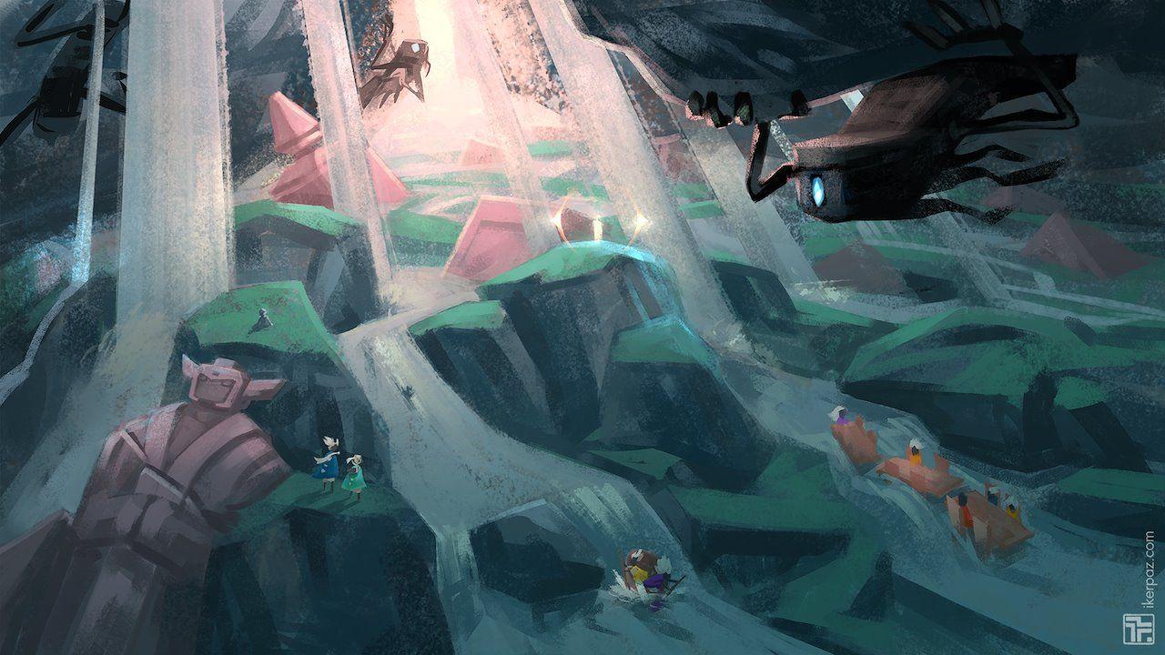 1280x720 Sky: Children of the light background design Paz Concept Artist