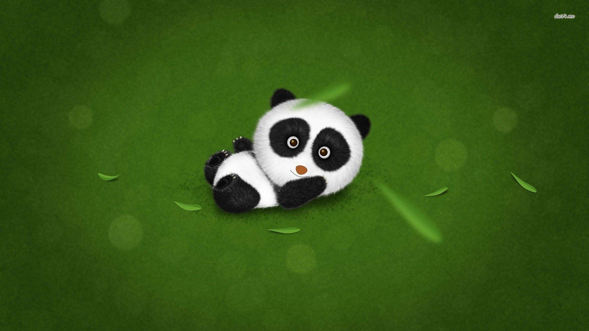 1920x1080 Panda Love HD Wallpaper
