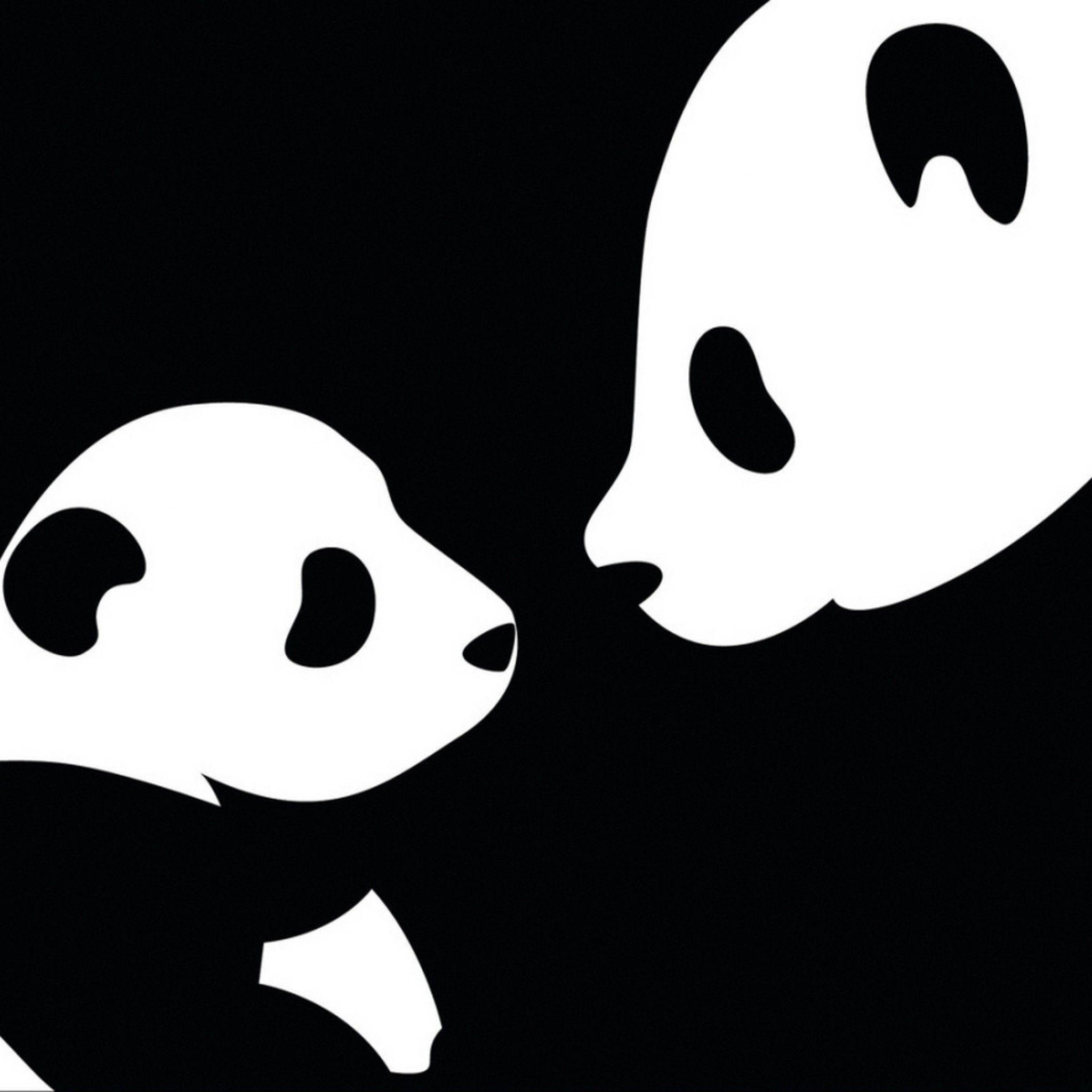 2048x2048 Panda Wallpaper Love
