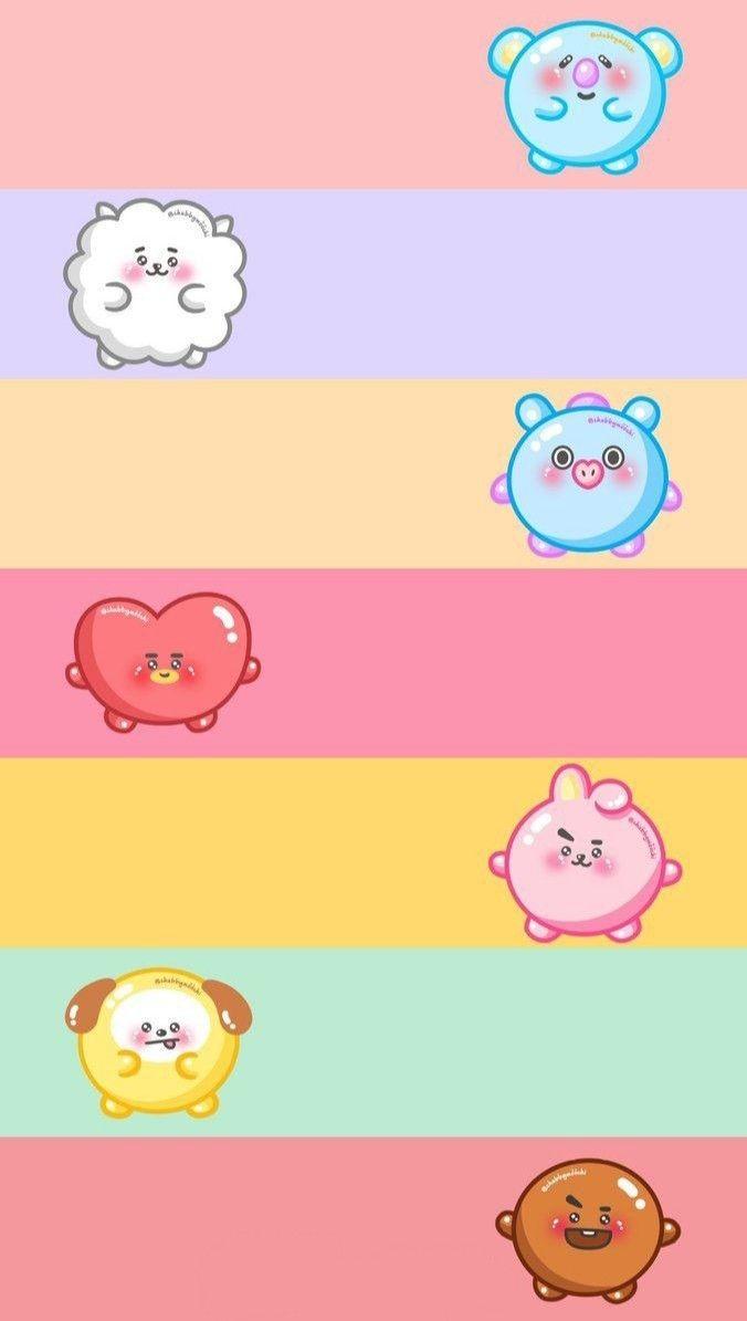 676x1195 Bt21 Aesthetic Background