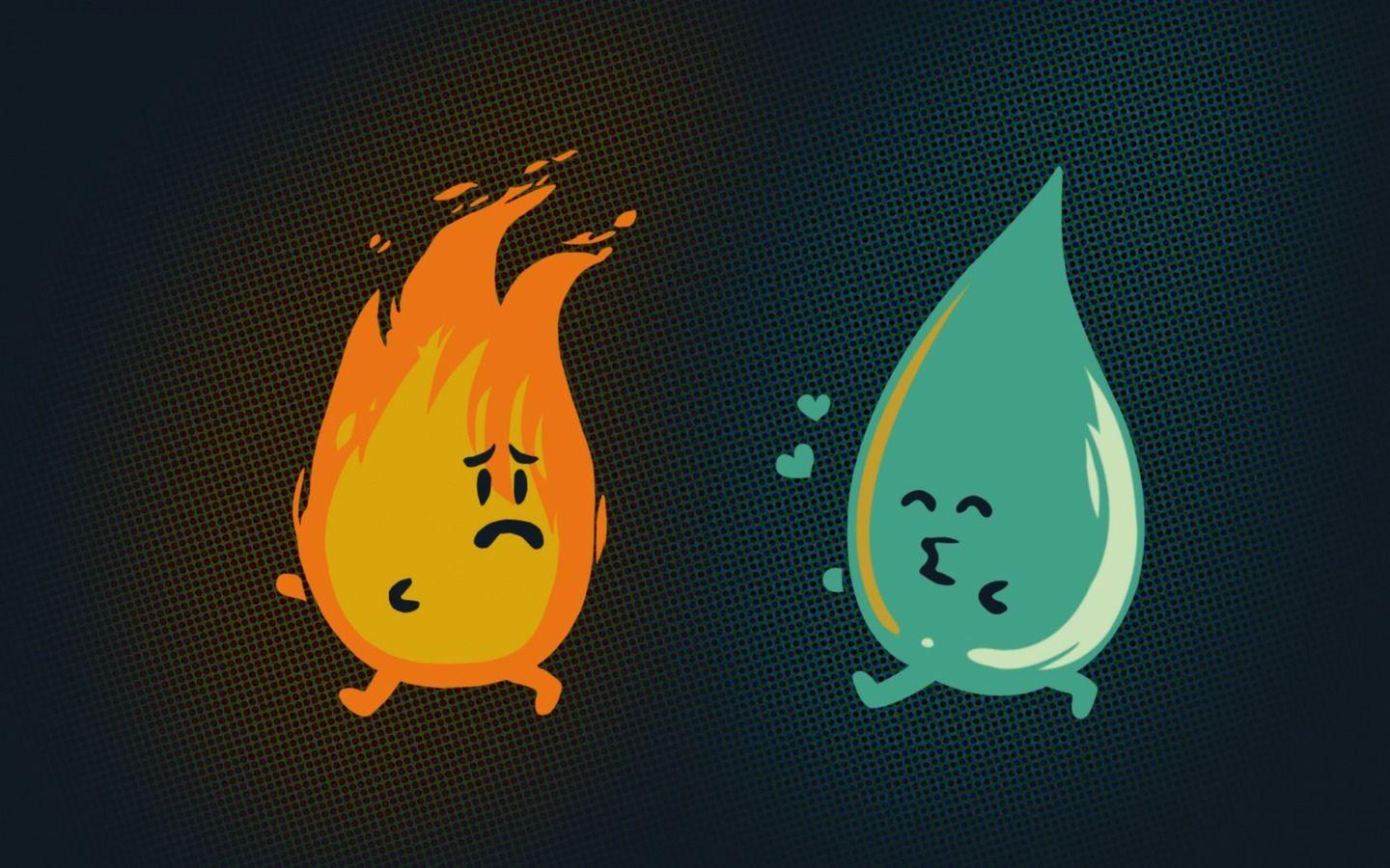 1440x900 Fire vs Water 1440x900 Resolution HD 4k Wallpaper, Image, Background, Photo and Picture