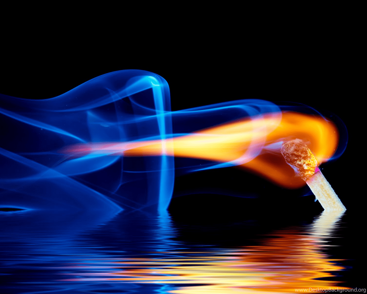 1280x1024 Fire And Water Wallpaper Desktop Background