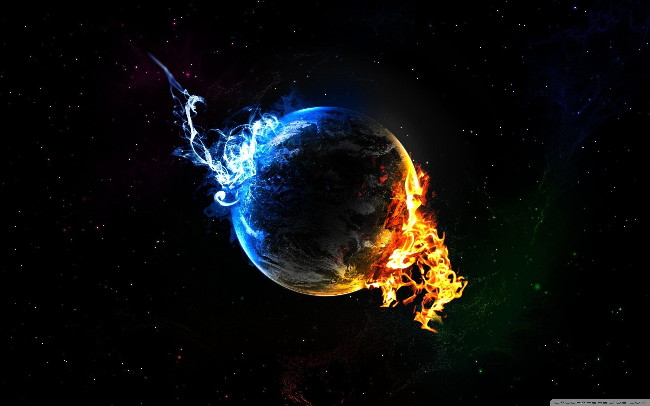 2560x1600 Water and Fire wallpaperx1600