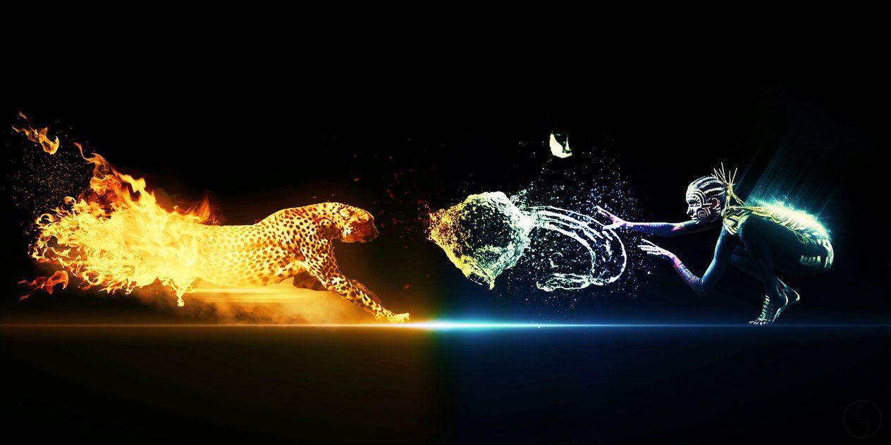 1264x632 Fire Vs. Water. Fire vs water, Water, Fire